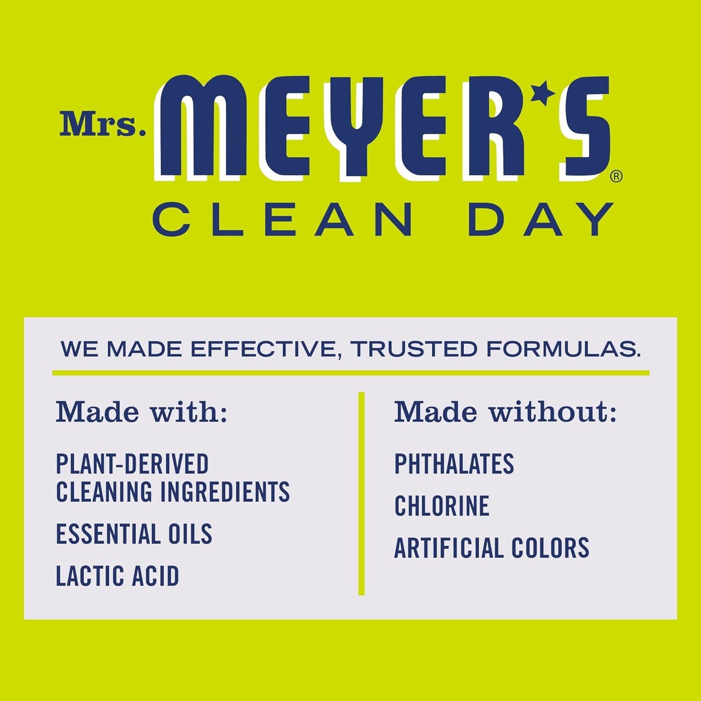 MRS. MEYER'S CLEAN DAY Liquid Toilet Bowl Cleaner, Stain Removing, Lemon Verbena, 24 oz