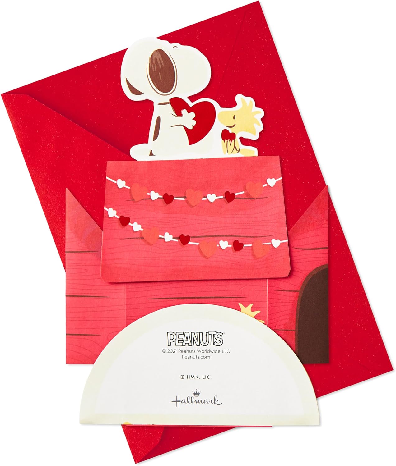 Hallmark Peanuts Valentines Day Pop Up Card (Snoopy and Woodstock) Paper Wonder 3D Card