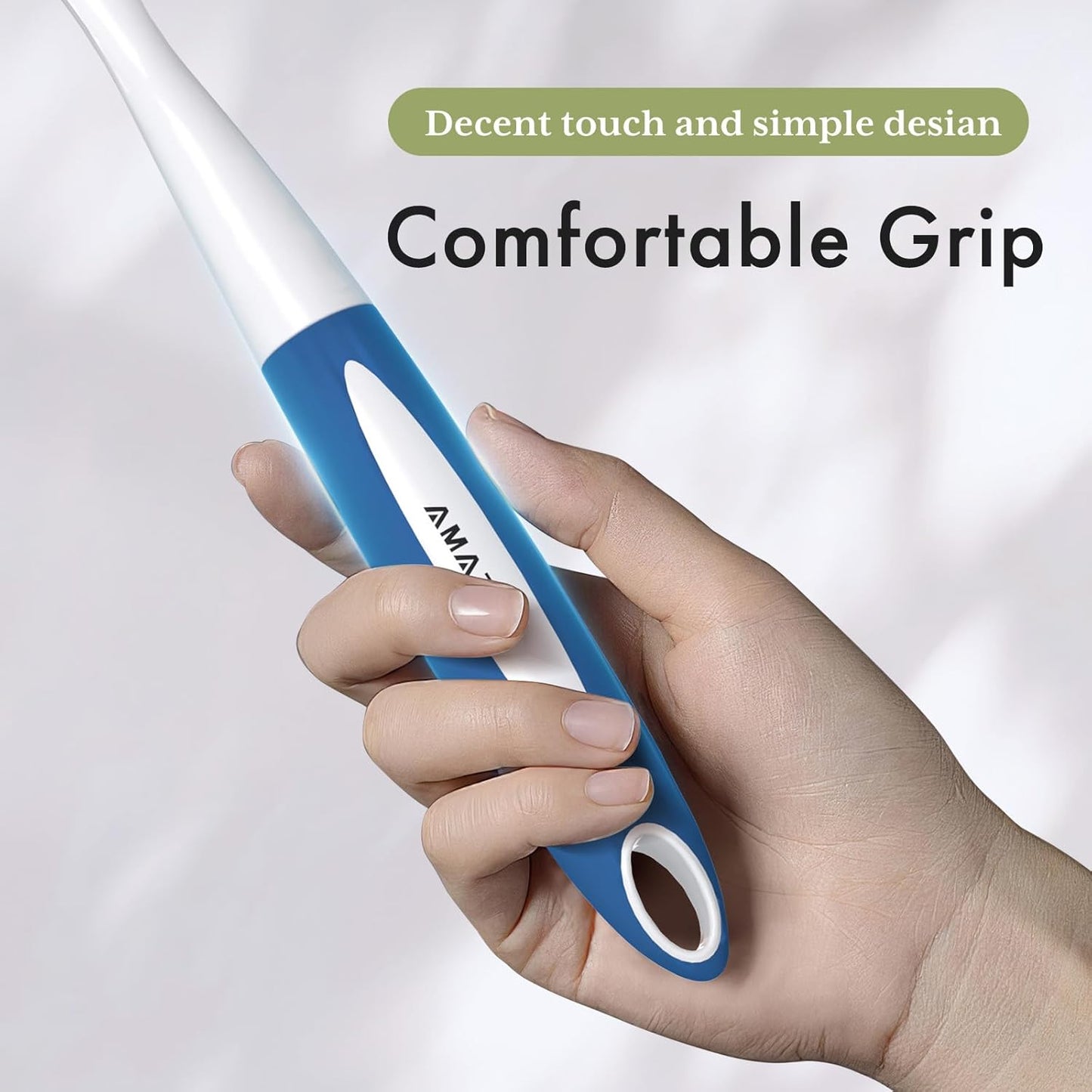 Amazer Dish Brush with Handle, 2 Pack Kitchen Scrub Brushes for Cleaning, Dish Scrubber with Stiff Bristles for Sink, Pots, Pans