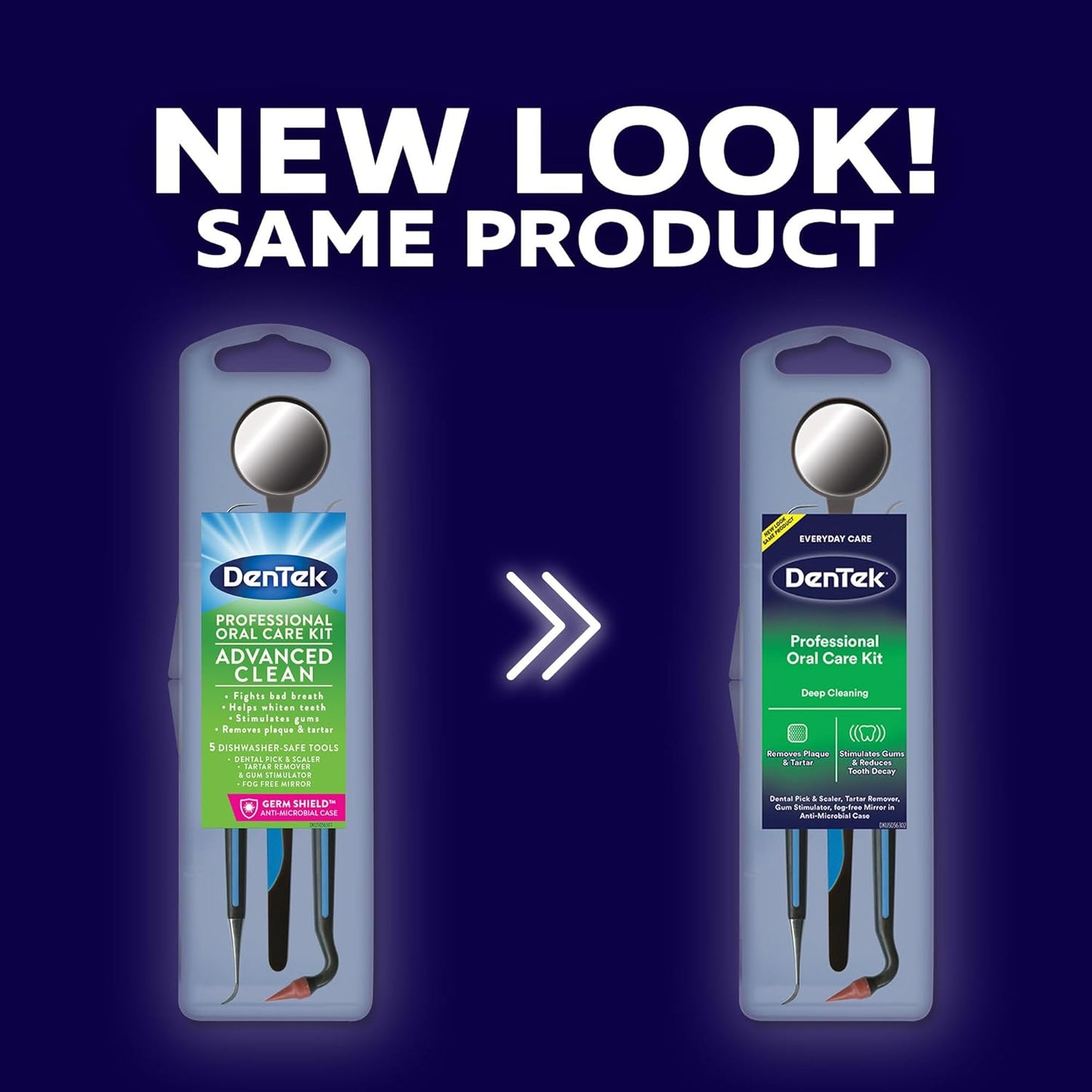 DenTek Professional Oral Care Kit, Complete Set of Dental Tools Including Mirror, Dental Pick, Scaler & Stimulator