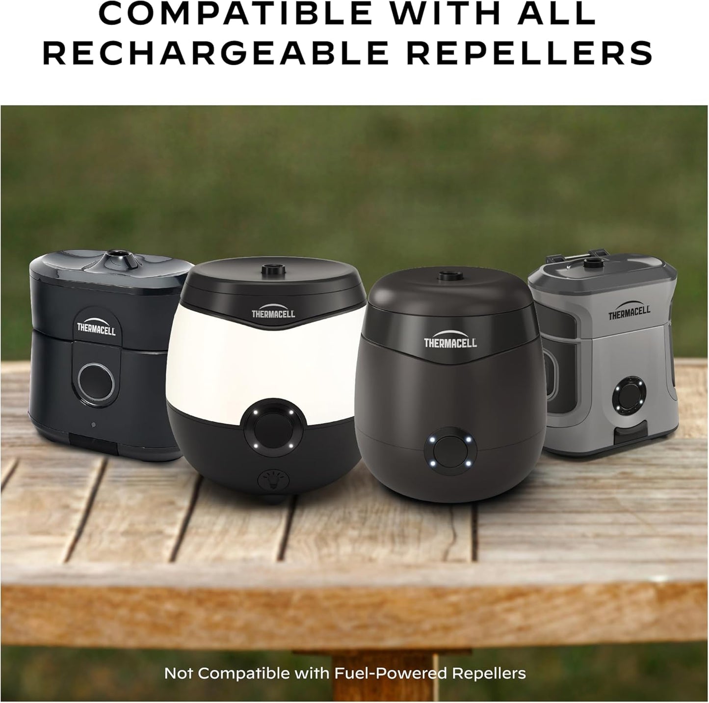 Thermacell Rechargeable Mosquito Repeller Refills; Advanced Repellent Formula Provides 20 Foot Protection Zone; Compatible with Thermacell E-Series & Radius Only; No DEET, Spray or Flame