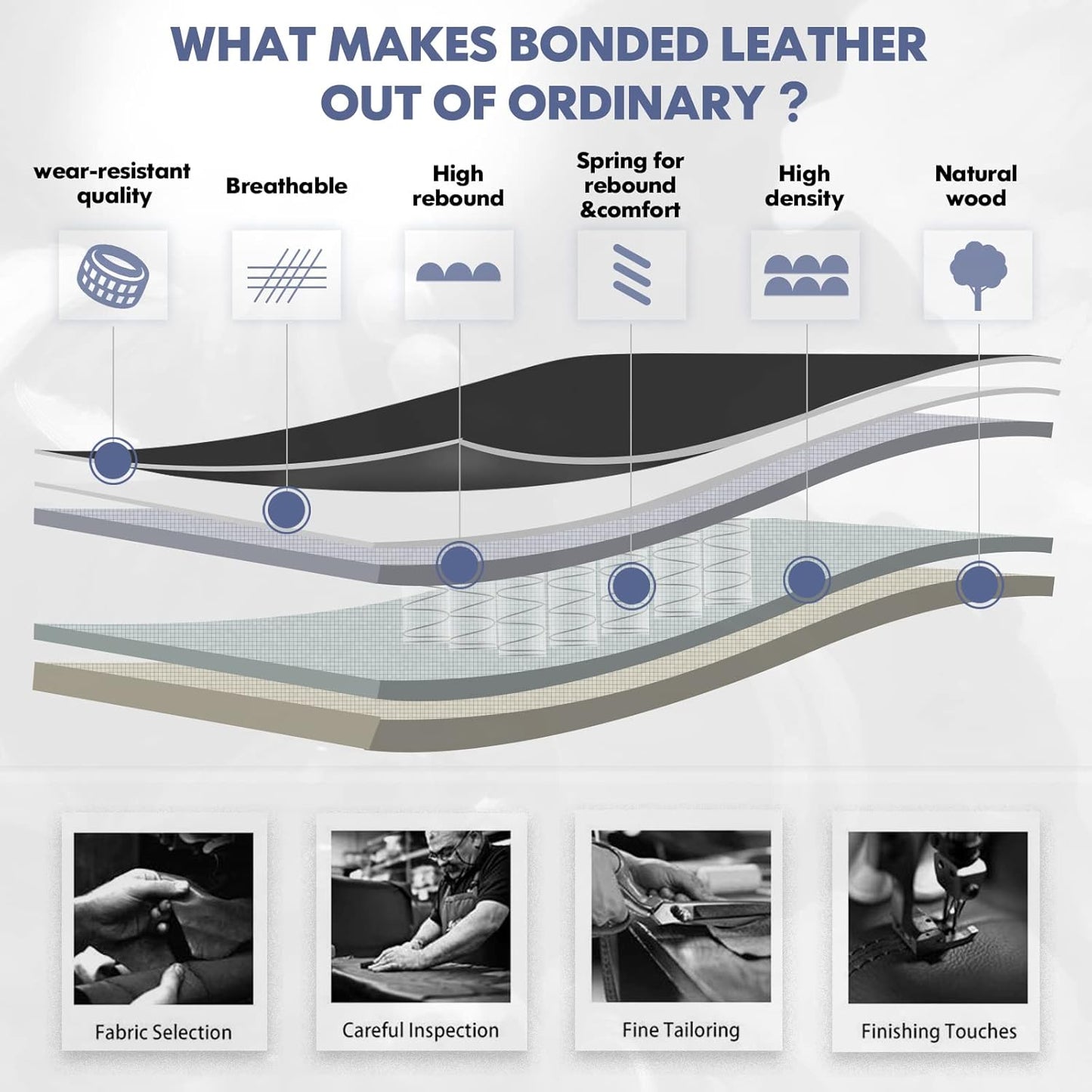 COLAMY Leather Executive Office Chair - High Back Home Computer Desk Chair with Padded Flip-up Arms, Adjustable Tilt Lock, Swivel Rolling Ergonomic Chair for Adult Working Study, Black