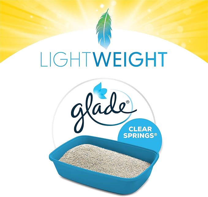 Purina Tidy Cats Low Dust, Multi Cat, Clumping Cat Litter Odor Control Formula, LightWeight Glade Clear Springs - 17 lb. Box