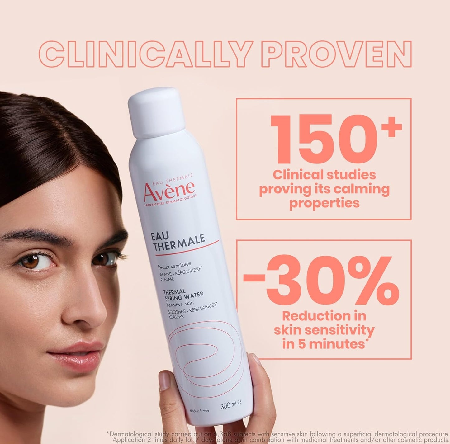 Avène Thermal Spring Water, Soothing Calming Facial Mist Spray for Sensitive Skin, Soothes, Softens + Calms Skin, Formulated with Mineral & Biological Properties