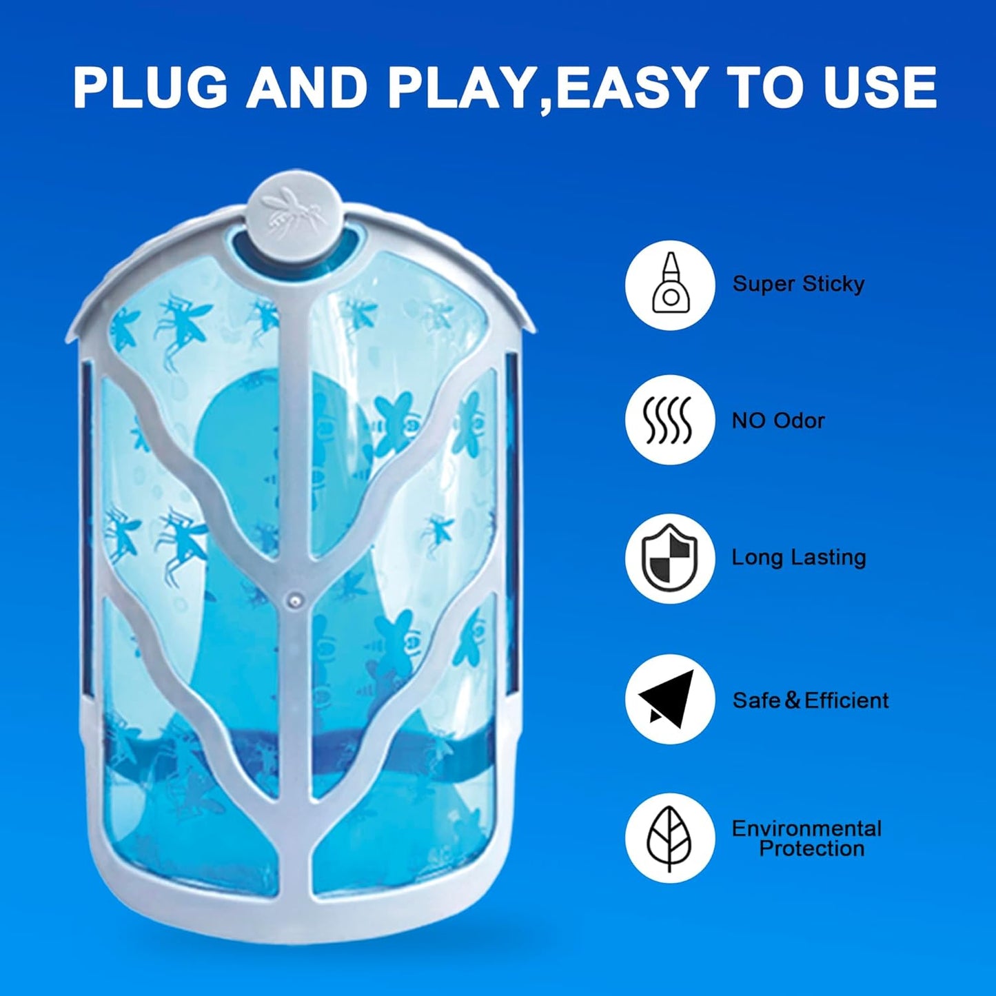 BAIMNOCM 33 Pack Refills Cartridge Compatible with Zevo Flying Insect Trap Refill M364 M364A and Max, White