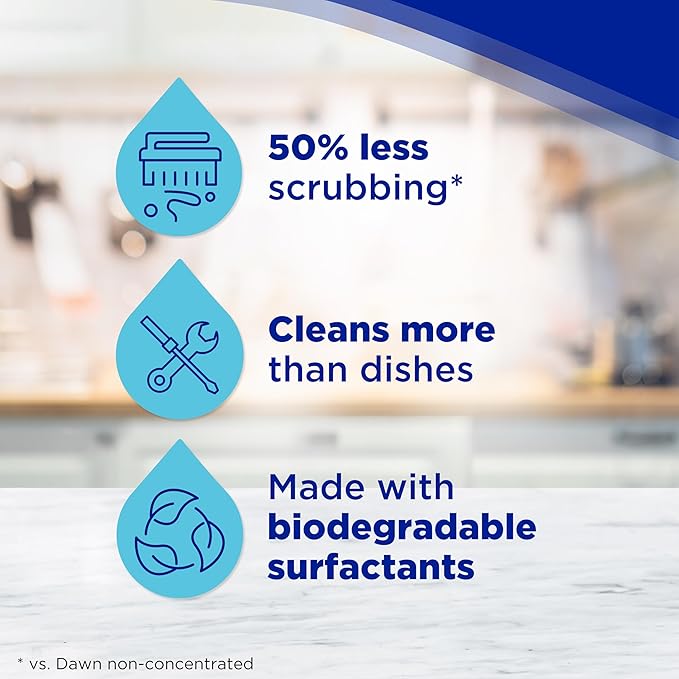 Dawn Gentle Clean EZ-Squeeze Dishwashing Liquid Dish Soap, Pomegranate and Rose Water Scent 24.3 fl oz