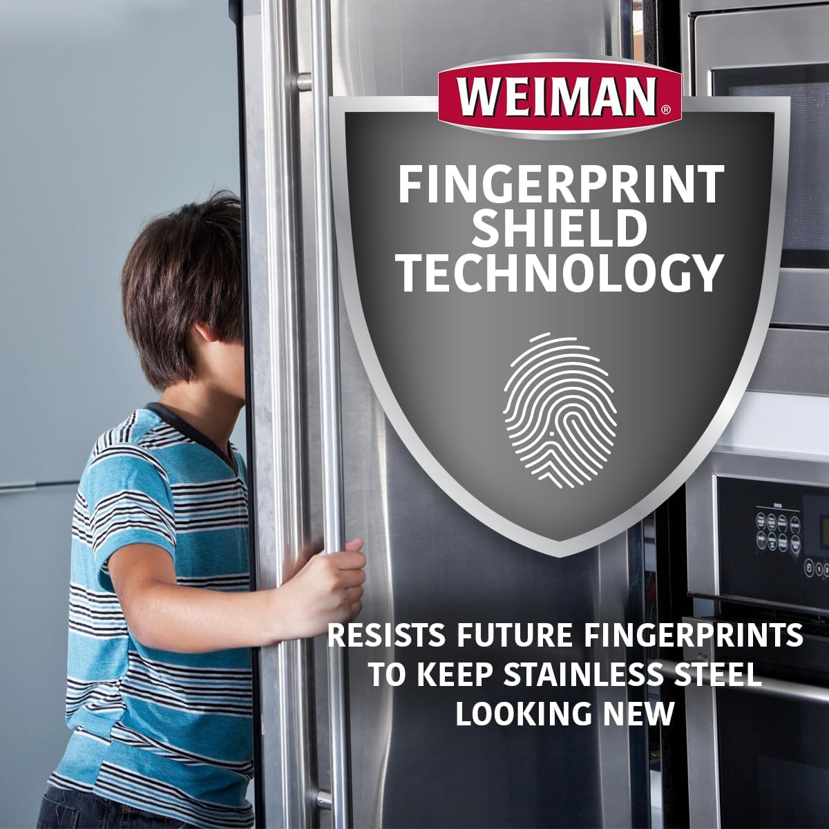 Weiman Stainless Steel Cleaner and Polish - 2 Pack - Removes Fingerprints, Residue, Water Marks and Grease from Appliances w/Buffing Towel