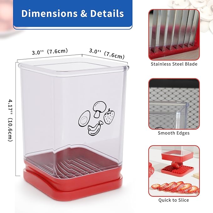 Fruit Slicer Cup, Speed Cutter for Strawberry Banana Grape Egg, Stainless Steel Vegetable Cutting Kitchen Gadget, Kitchen Portable Slicing Tool (1 pcs)