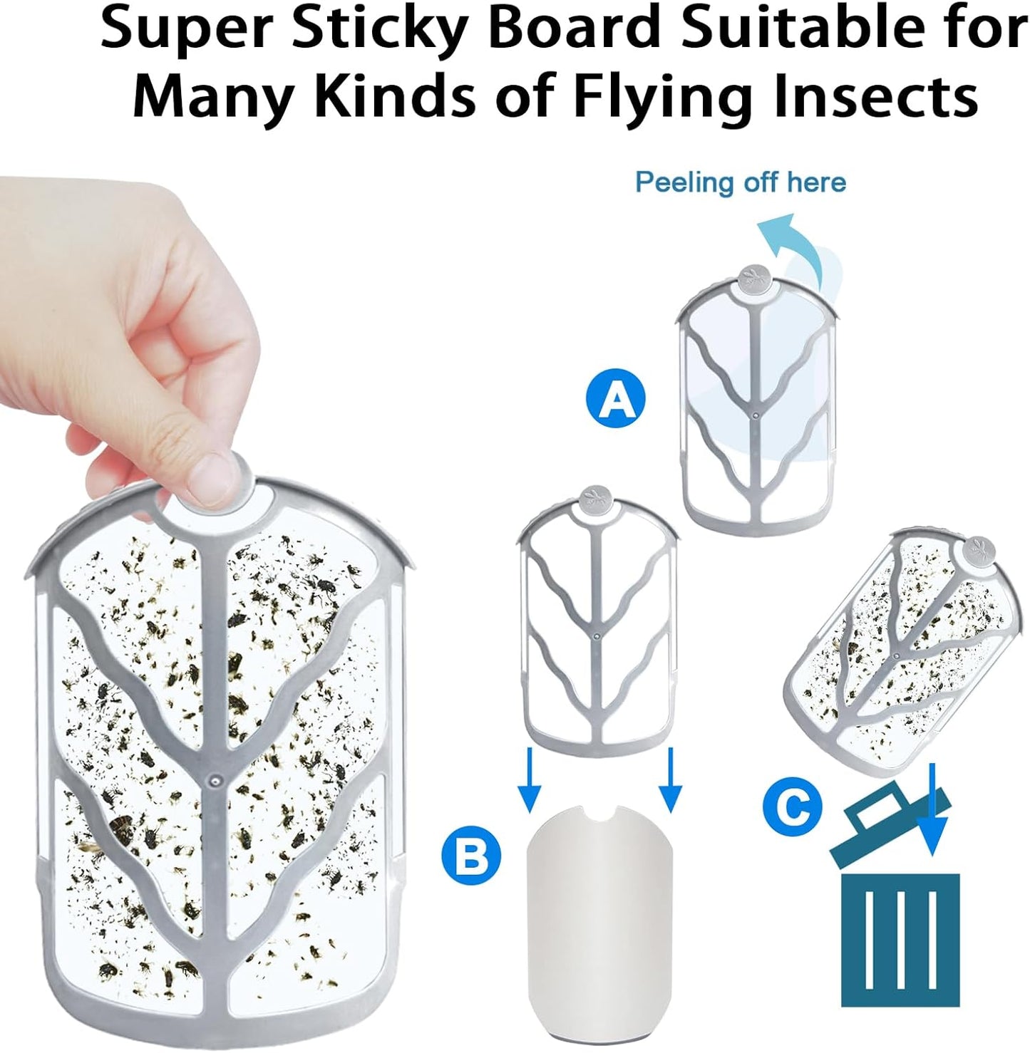 BAIMNOCM 33 Pack Refills Cartridge Compatible with Zevo Flying Insect Trap Refill M364 M364A and Max, White