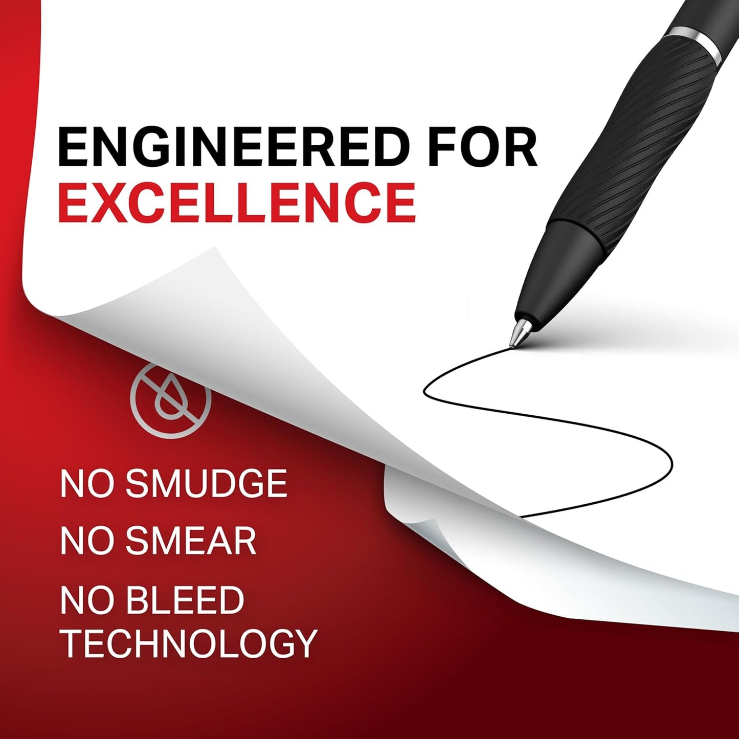 Sharpie S-Gel Gel Pens, Black Barrel, Medium Point (0.7mm), Black Gel Ink Pens, 12 Count - Home, Office, School, Journaling, Writing, Note-Taking, Teacher Supplies