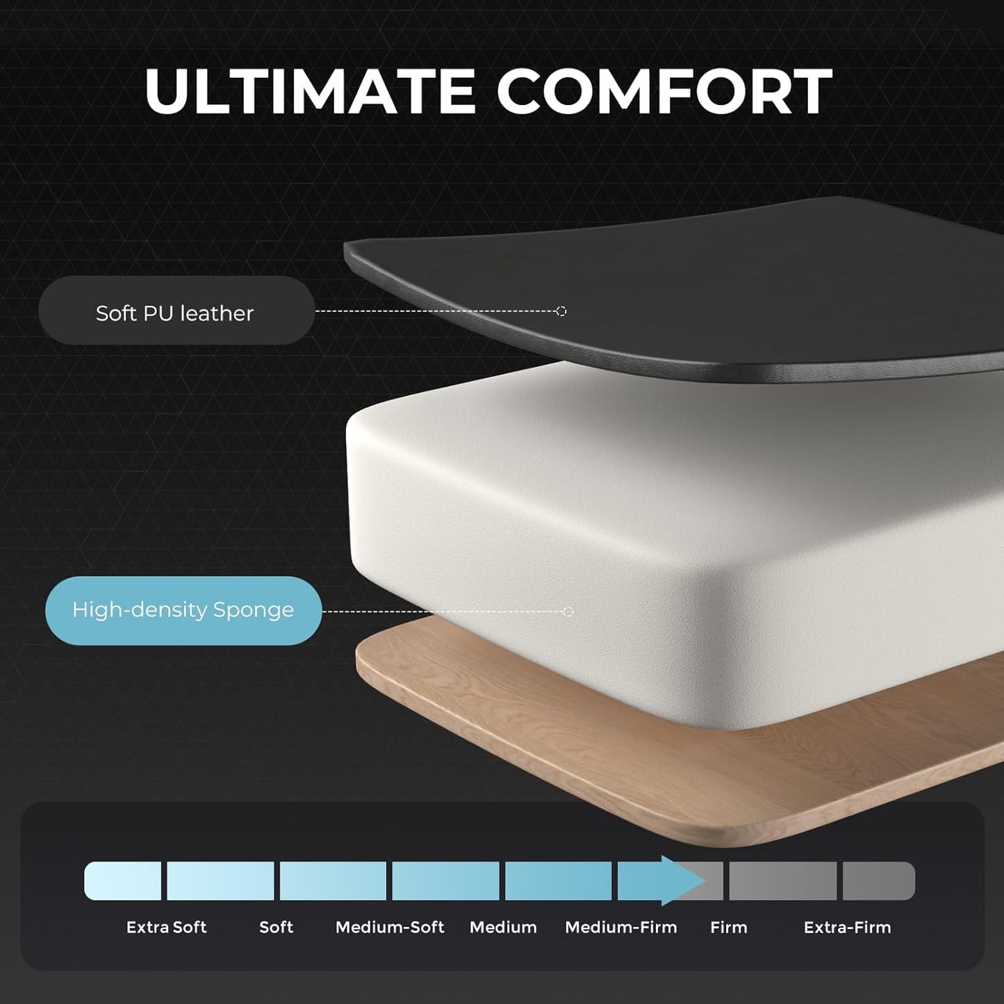 GTPLAYER Gaming Chair, Computer Chair with Footrest and Lumbar Support, Height Adjustable Game Chair with 360°-Swivel Seat and Headrest and for Office or Gaming (White)