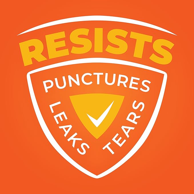 Hefty Strong 13 Gallon Trash Bags, Tall Kitchen Bags, UnscentedLarge Bags with Drawstrings, Durable Closure, Resists Leaks, Punctures, and Tears, White, Unscented, 90 Bags