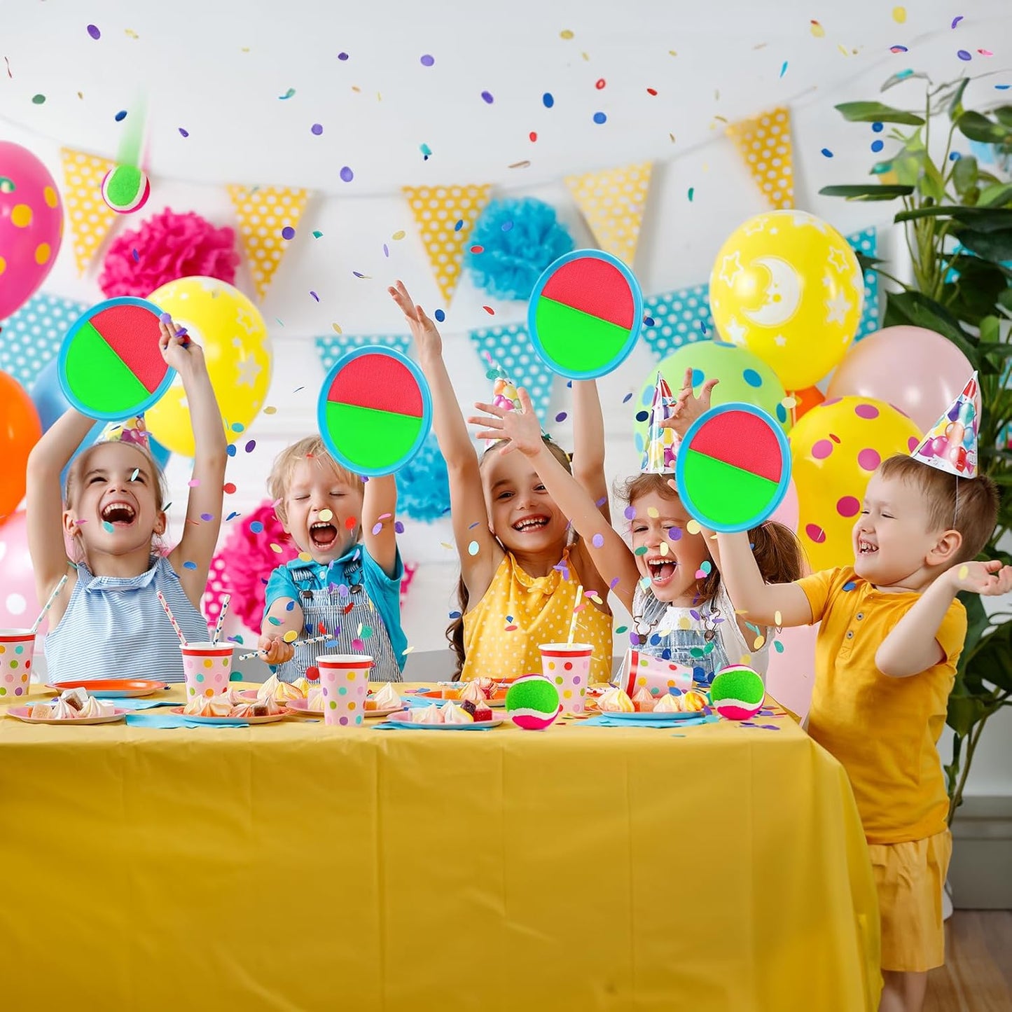 Ayeboovi Toss and Catch Ball Game Outdoor Toys for Kids Yard Games Beach Toys Outside Games for 3 4 5 6 7 8 9 10 Year Old Boys Girls (Upgraded)