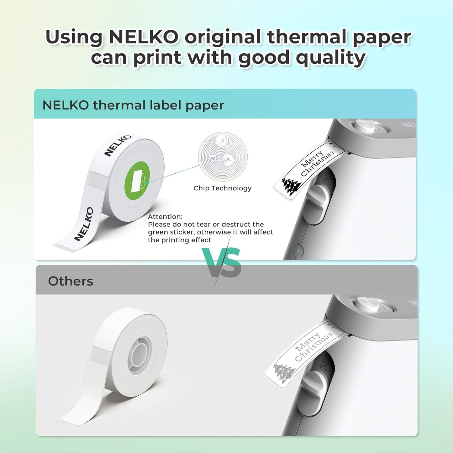 Nelko Label Maker Machine with Tape, P21 Bluetooth Label Printer, Wireless Mini Label Makers with Multiple Templates for Organizing Office Home, White