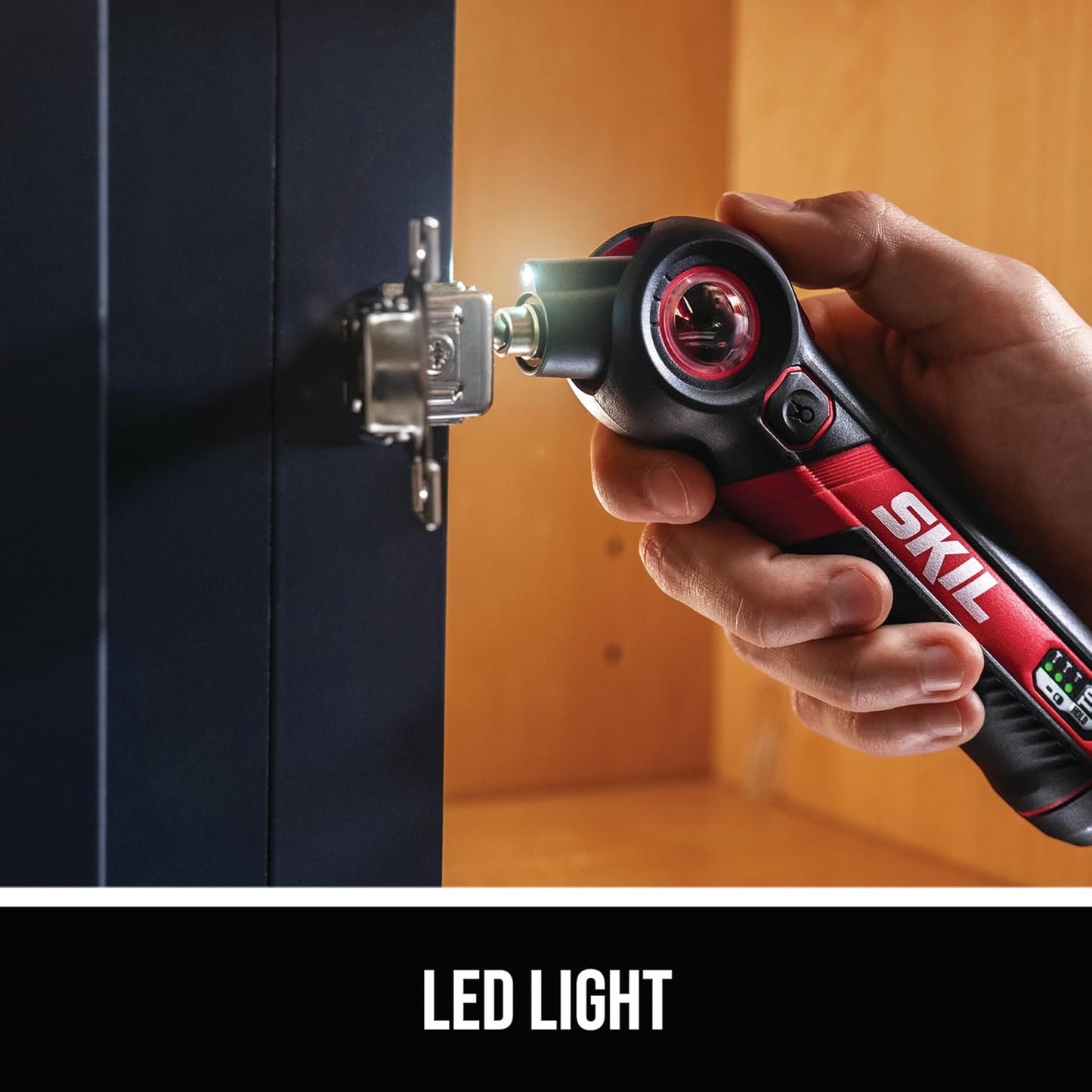 SKIL Twist 2.0 Rechargeable 4V Screwdriver with Pivoting Head, Torque Setting, USB-C Charging Cable, 28 PC Bit Set & Carrying Case- SD5619-02