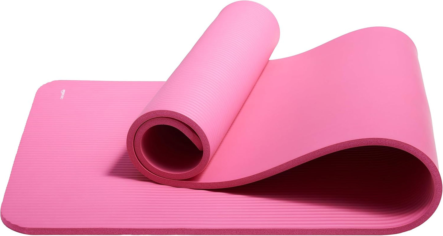 Extra Thick Exercise Yoga Mat with Carrying Strap