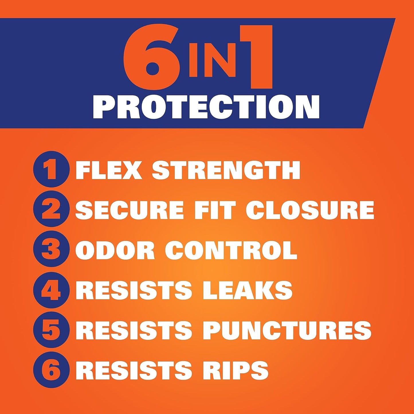 Hefty Ultra Strong 13 Gallon Trash Bags, Tall Kitchen Trash Bags 13 Gallon Size, Drawstring Closure, Continuous Odor Control, White, Unscented, 40 Bags