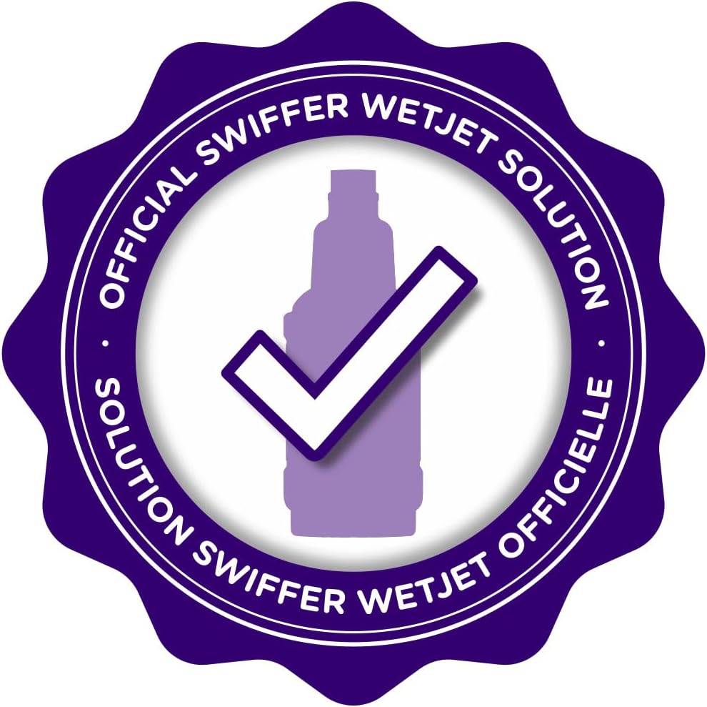 Swiffer WetJet Multi-Purpose Floor Cleaner Solution with Febreze Refill, Hardwood Floor Cleaner, Lavender Scent, 1.25 Liter -42.2 Fl Oz (Pack of 2)