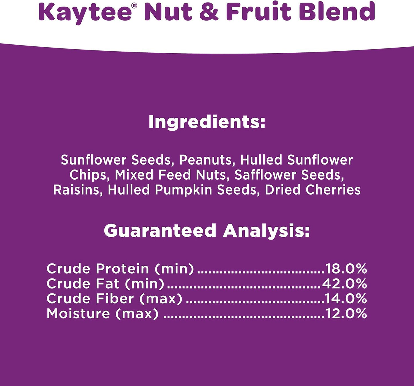 Kaytee Nut & Fruit Wild Bird Seed, 5 lb