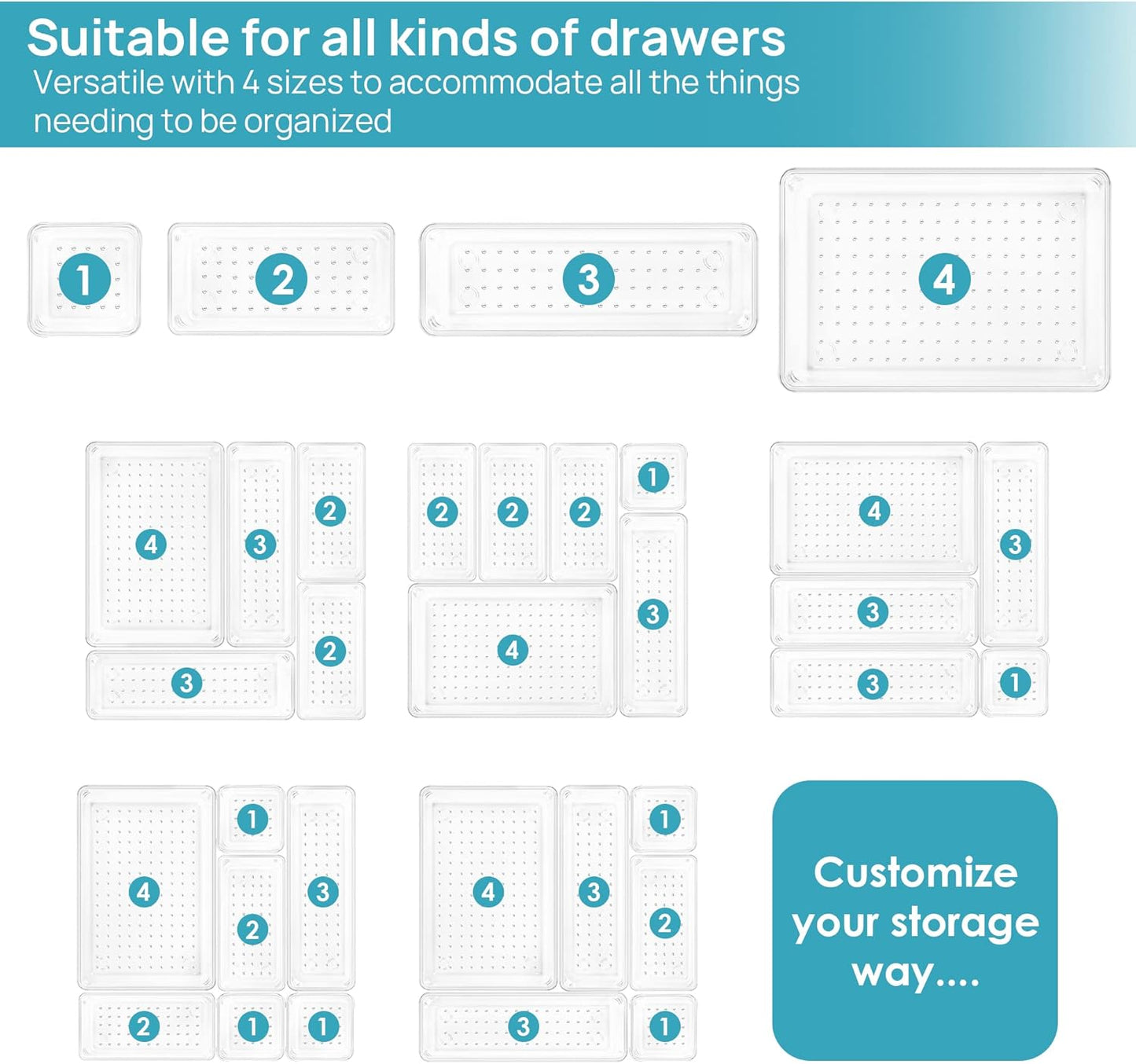 makeup drawer organizers