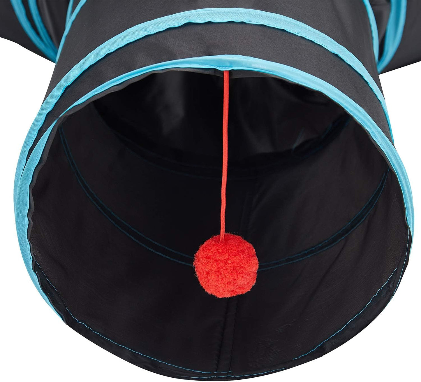 Tempcore Pet Cat Tunnel Tube Cat Toys 3 Way Collapsible, Tunnels for Indoor Cats,Kitty Bored Peek Hole Toy Ball Cat, Puppy, Kitty, Kitten, Rabbit