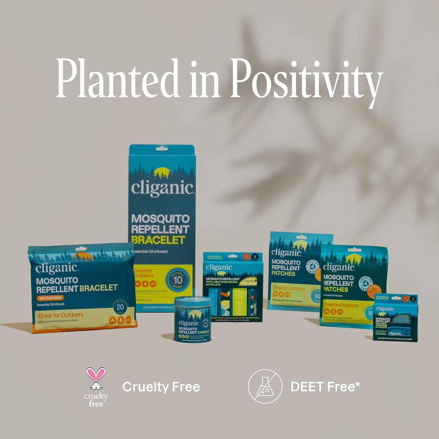 Mosquito Repellent Bracelets – Natural, DEET-Free Bug Bands for Adults & Kids – Individually Wrapped Insect Repellent for Outdoor Use (10-Pack)