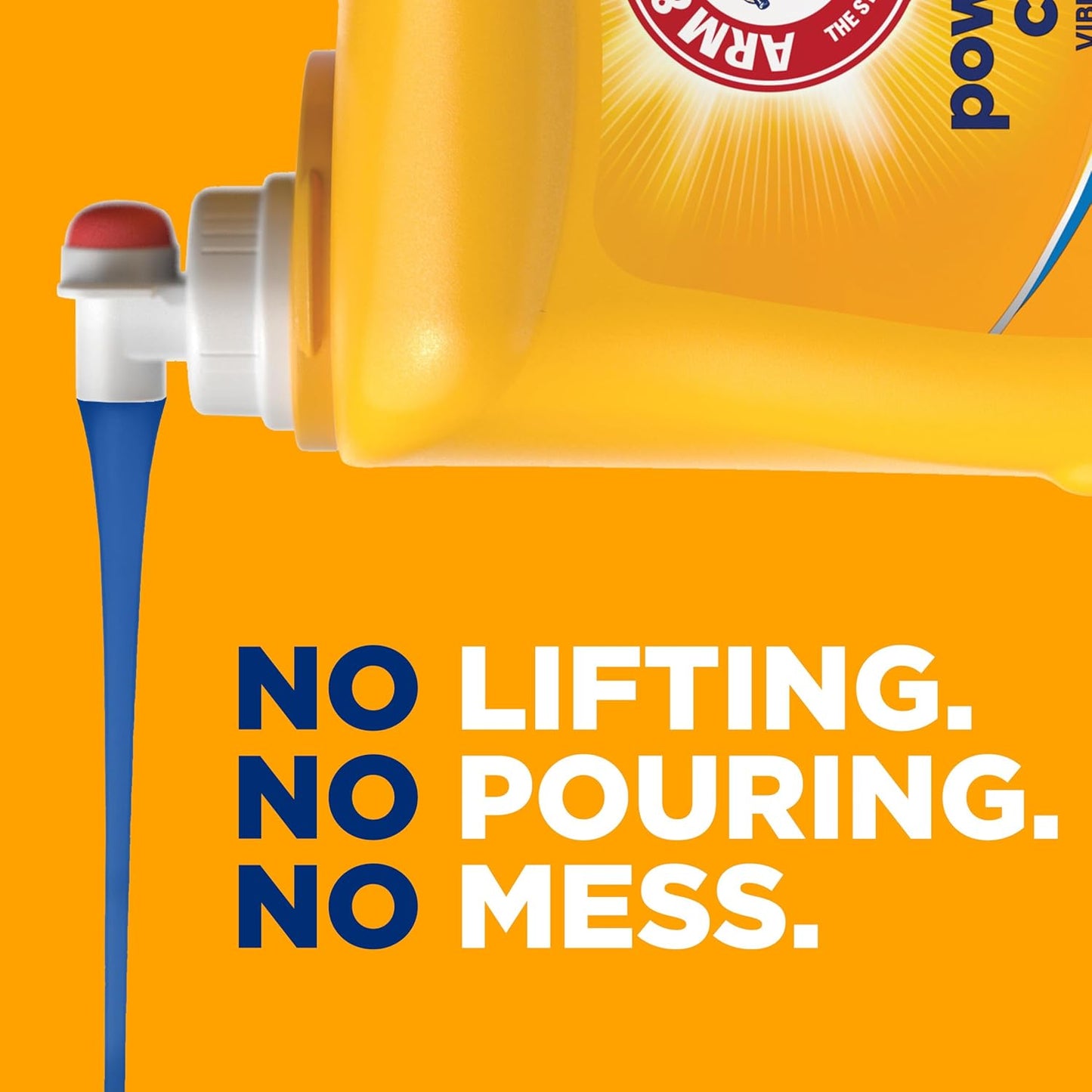 ARM & HAMMER Liquid Laundry Detergent, Clean Burst Fresh, 170 fl oz, 170 Loads
