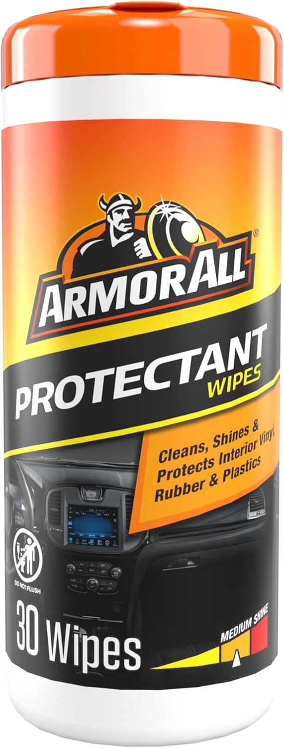 Armor All Original Protectant Wipes, Car Interior Cleaner Wipes with UV Protection to Fight Cracking & Fading, 30 Count