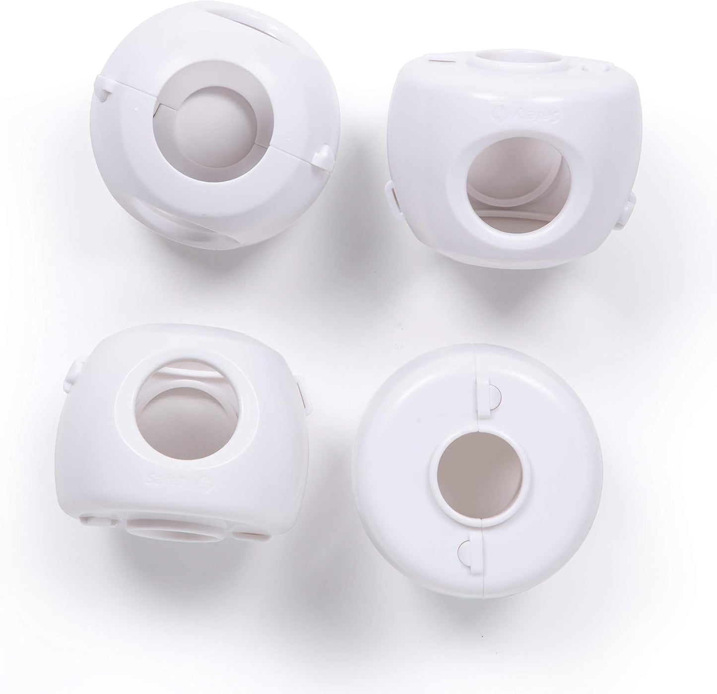 Safety 1st Parent Grip Door Knob Covers, White, One Size,4 Count (Pack of 1) (HS3260600), Packaging may vary