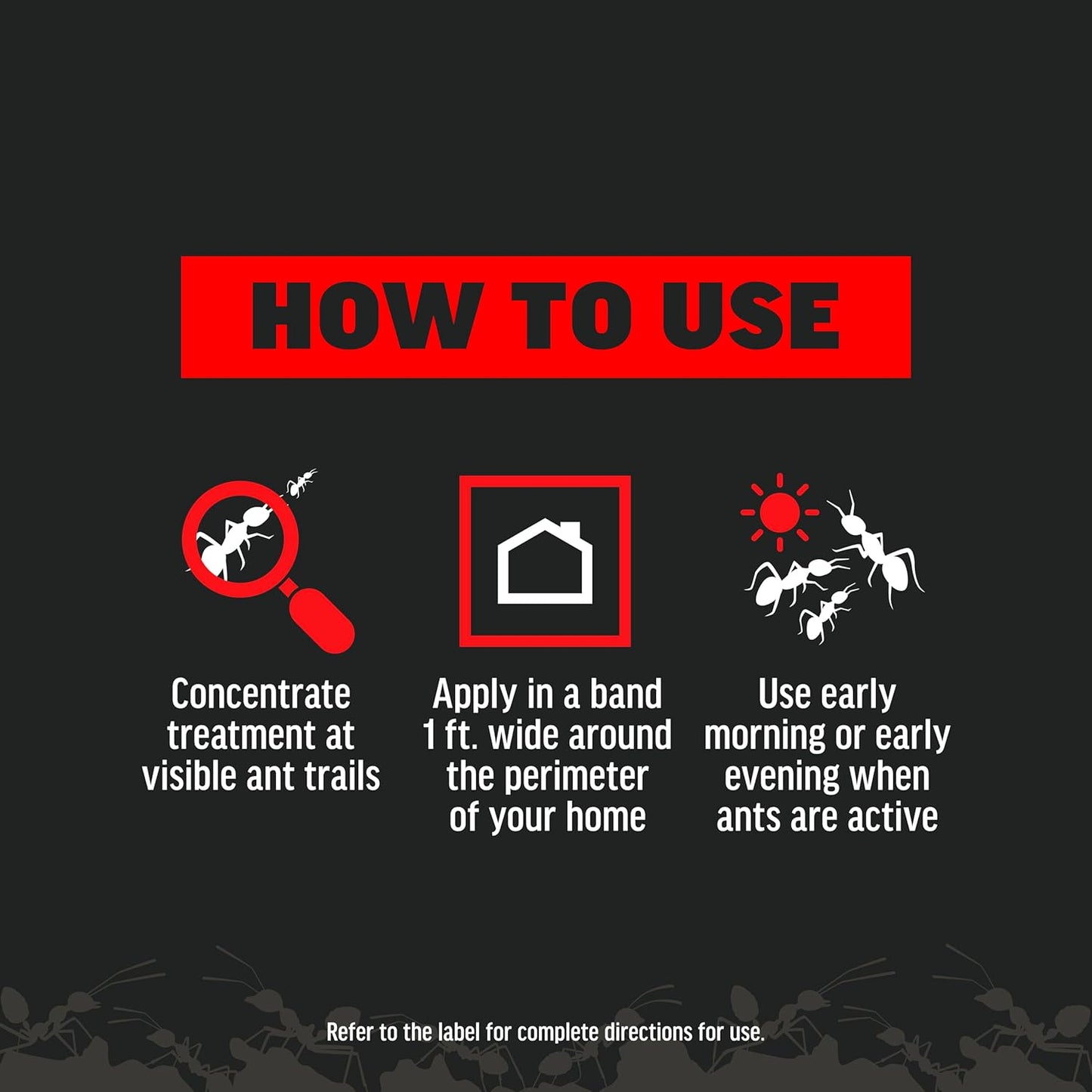 Amdro 100550427 Ant Killer for Outdoor Home Perimeter 24 oz, Black Label