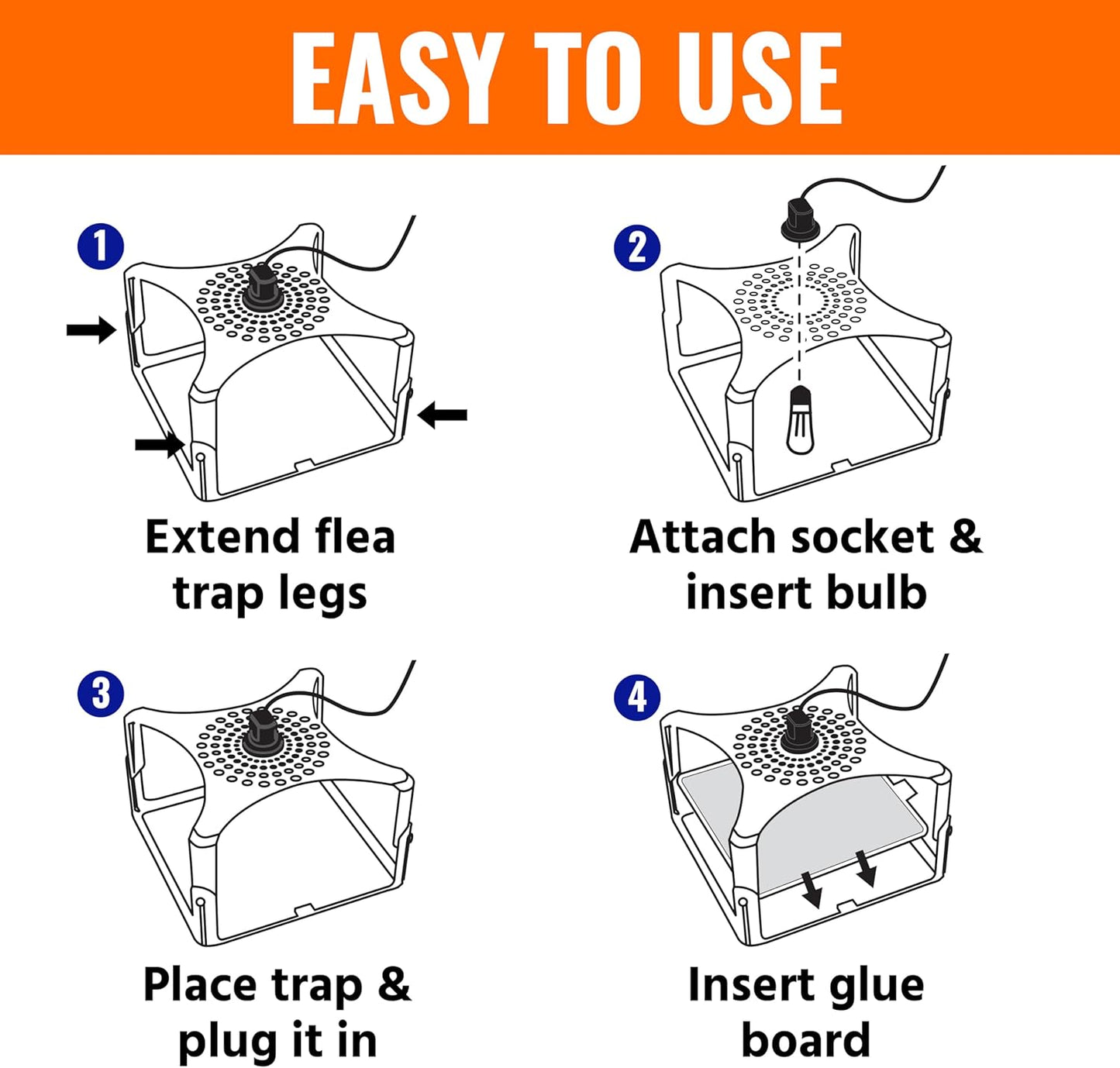 Terro T230 Indoor Electric Flea Trap and Killer - Refillable Flea Traps for Inside Your Home