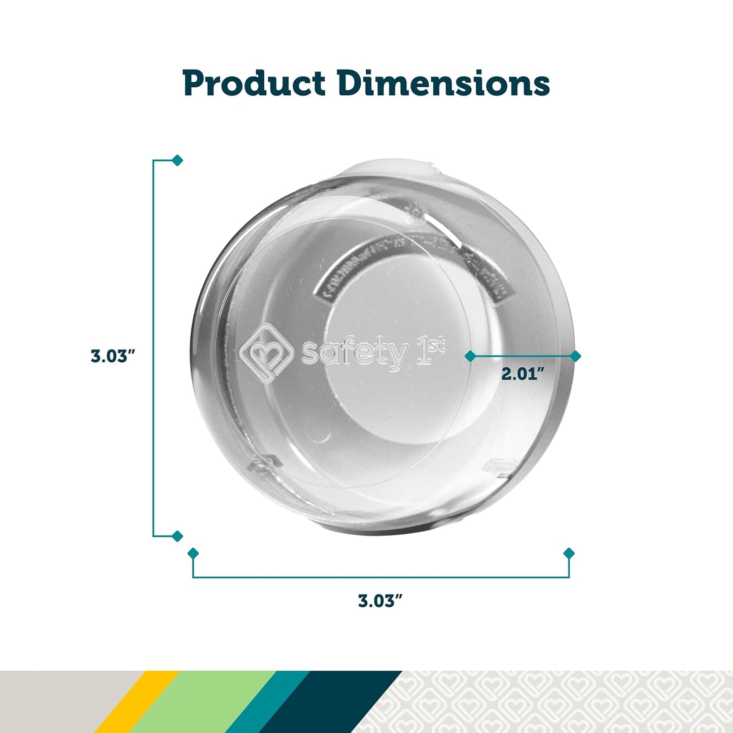 Safety 1st Child Proof Stove Knob Covers, Clear View Stove Knob Safety Covers (Set of 5)