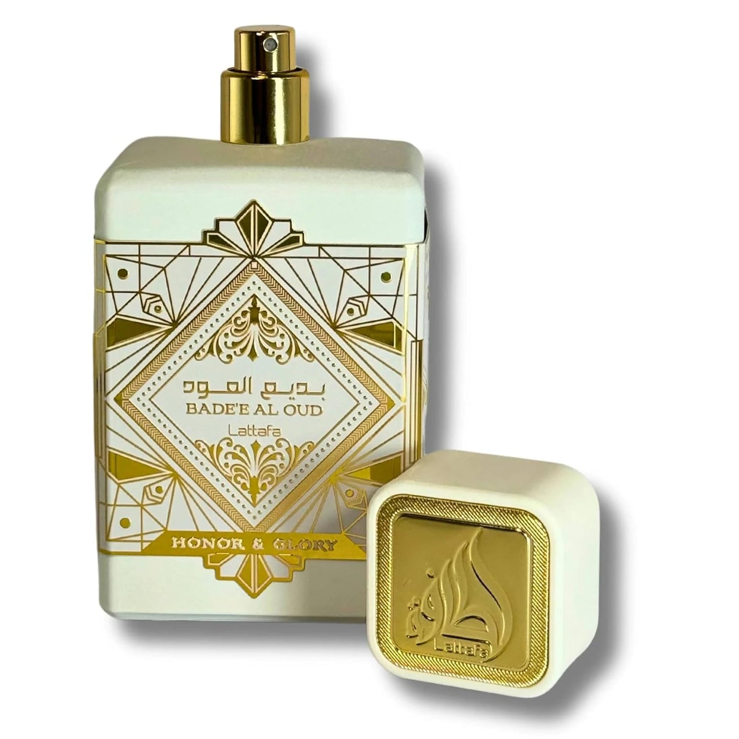 Lattafa Bade'e Al Oud Honor & Glory - Fruity, Vanilla, Warm Spicy, Woody - Eau de Parfum Long-Lasting Fragrance for Unisex, 3.40 Ounce / 100 ml