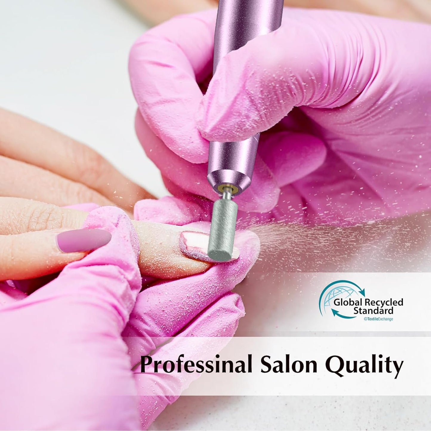 COSLUS C40 Electric Nail Drill File Professional: for Acrylic Gel Dip Powder Nails Portable Nail Machine Kit Manicure Pedicure Tools Polishing Set with Nail Drill Bits Sanding Bands