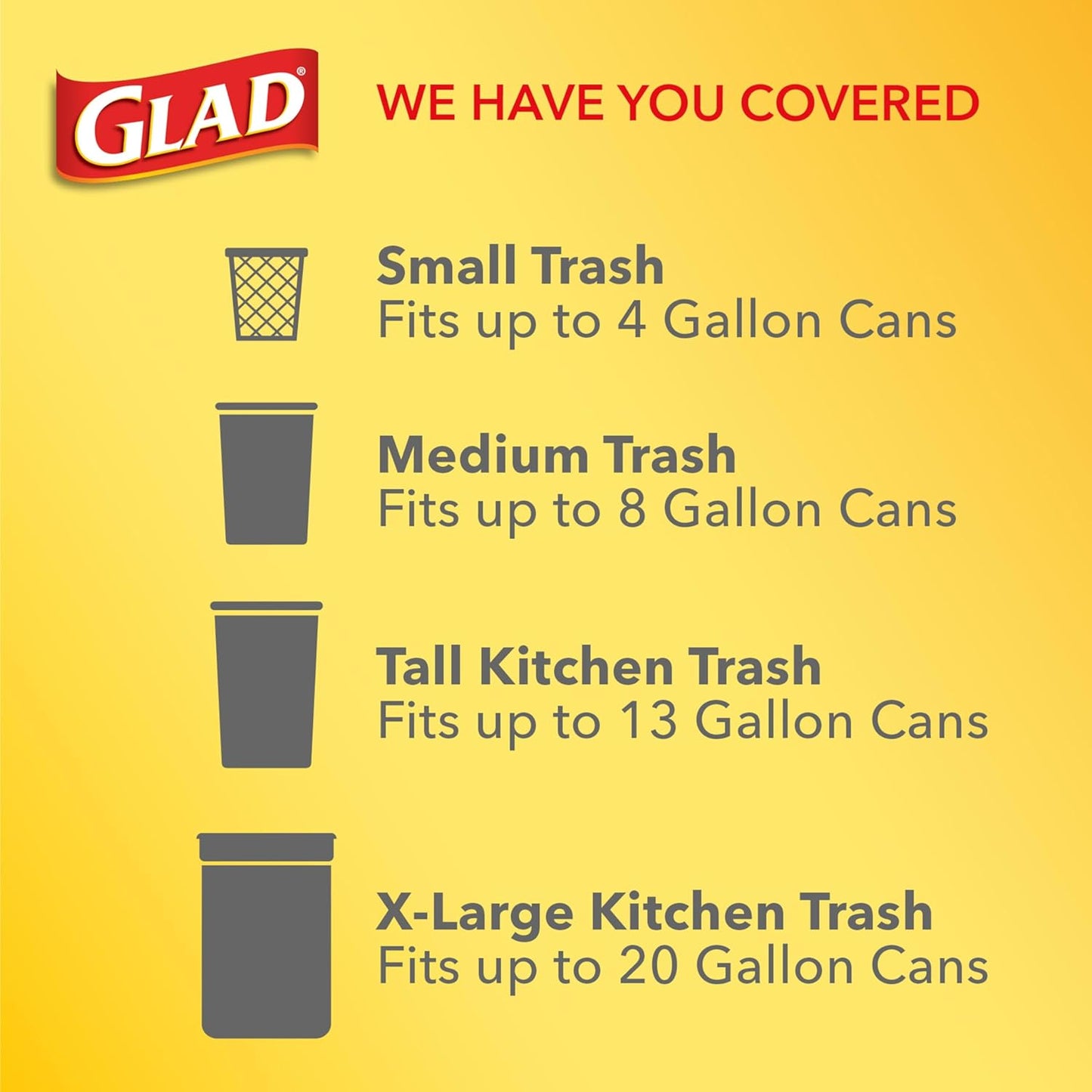 Glad Odorshield Small Drawstring Trash Bags, 4 Gal, Febreze Beachside Breeze, 80 Ct, Pack May Vary
