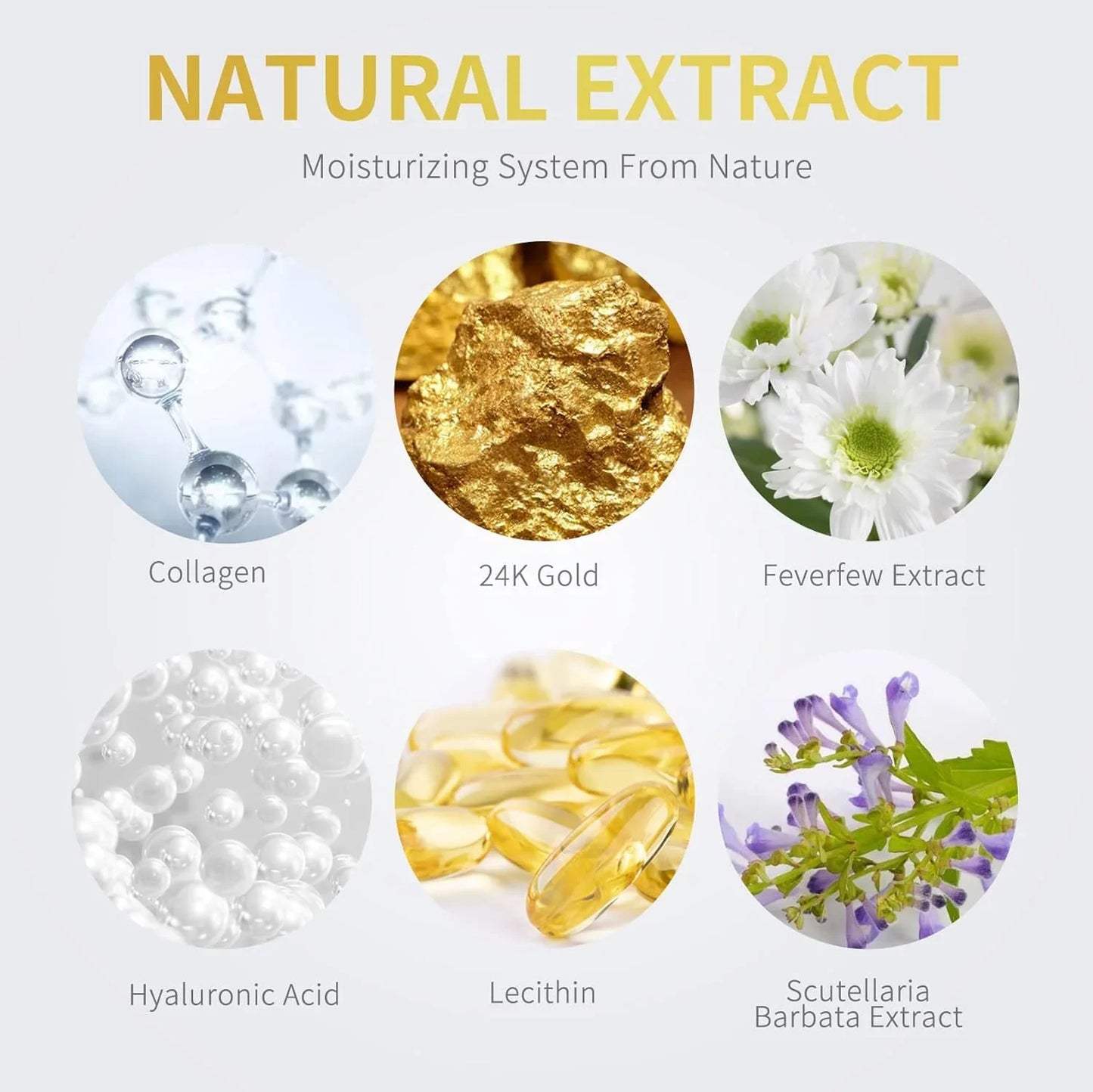 24K Gold Under Eye Patches – 60pcs for Dark Circles, Puffiness & Wrinkles Care - Cart Shape