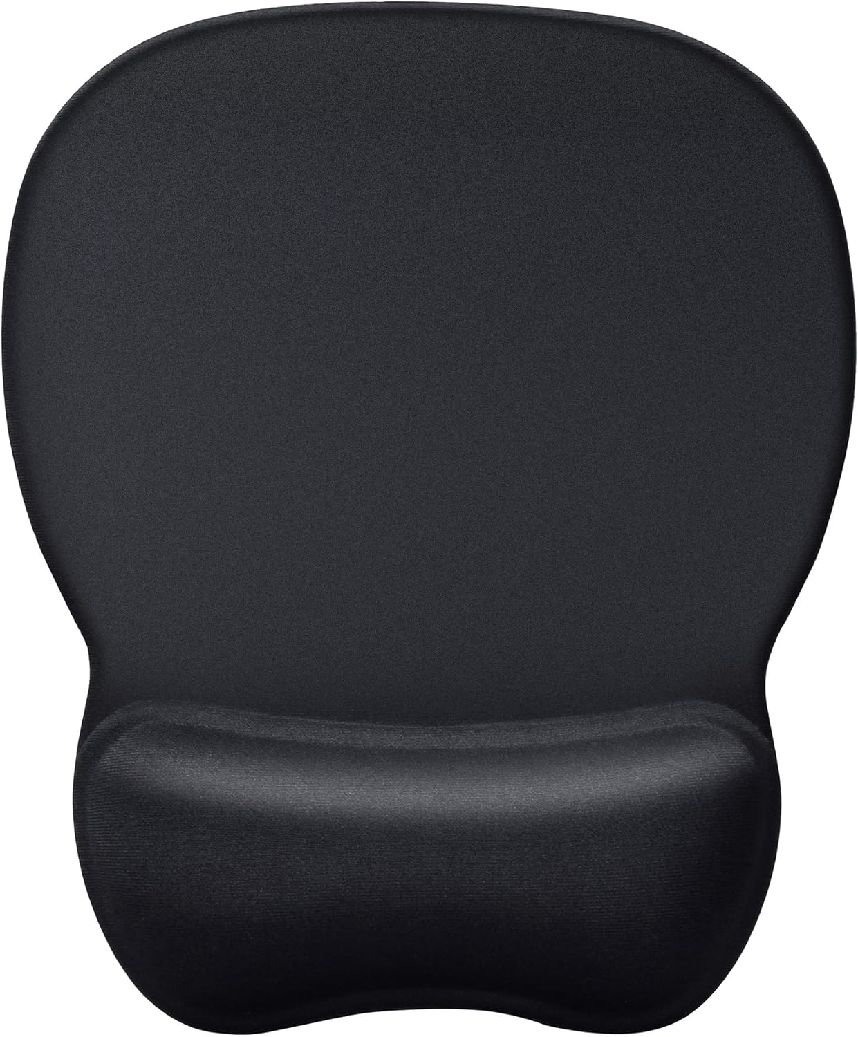 MROCO Ergonomic Mouse Pad with Gel Wrist Rest, Comfortable Mousepad with Smooth Wrist Support Surface and Non-Slip PU Base for Pain Relief, Computer, Laptop, Office & Home, 9.4 x 8.1 in, Black Color