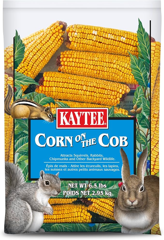 Kaytee Corn on the Cob for Squirrels & Wildlife – 6.5 lb Bag