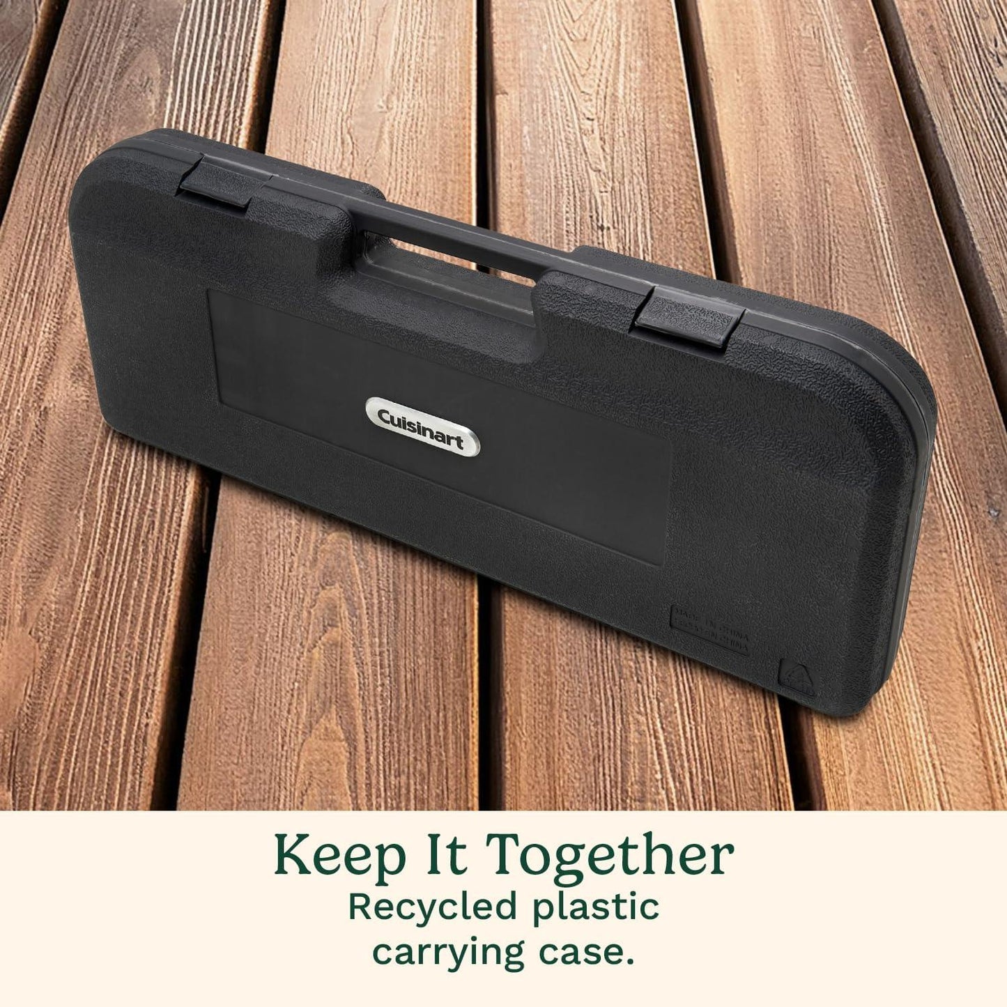 Cuisinart 13-Piece Grill Tool Set, Stainless-Steel BBQ Utensils & Accessories - Cart Shape