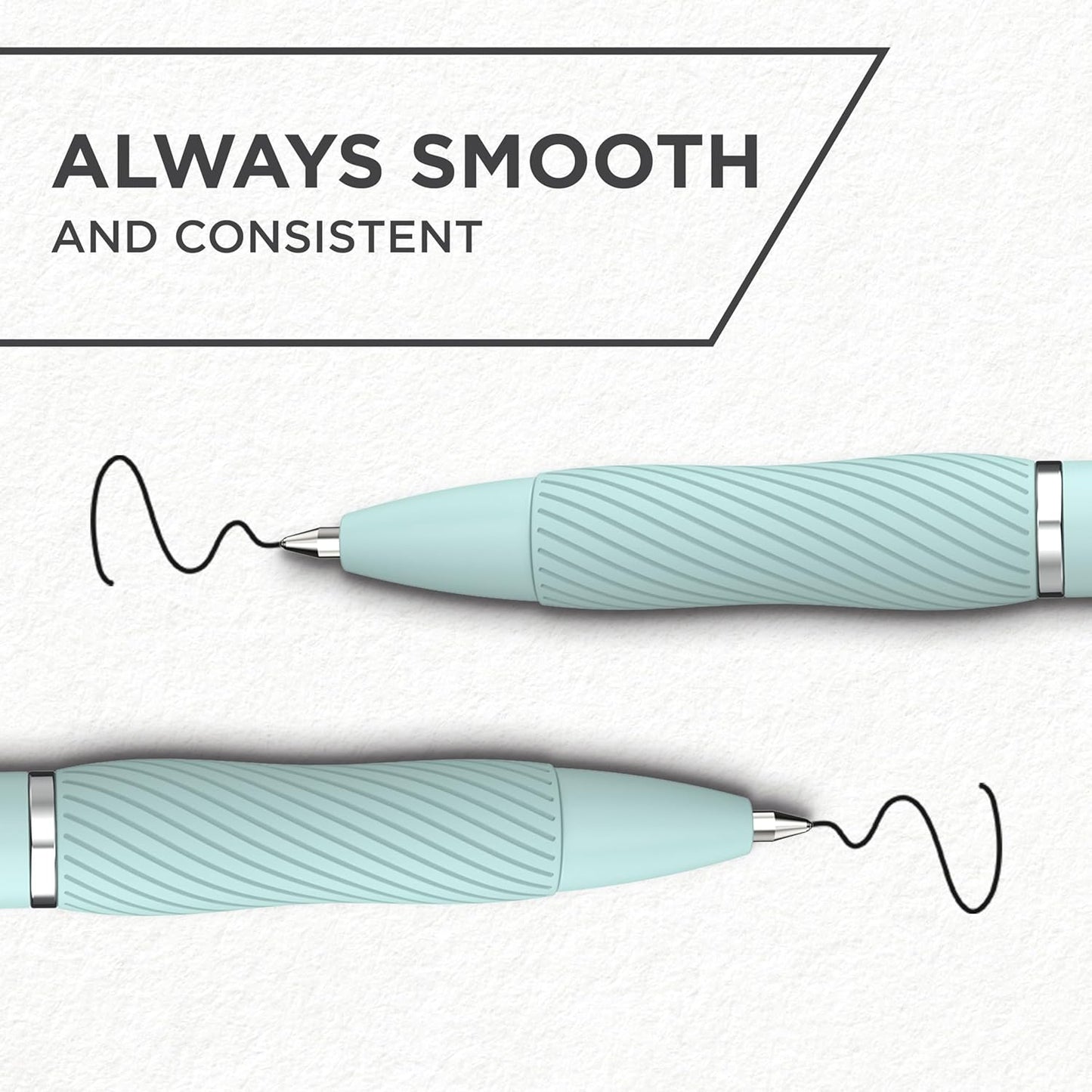 Sharpie S-Gel, Gel Pens, Medium Point (0.7mm), Assorted Fashion Barrels, Black Ink, 12 Count - Office, Teacher, School Supplies