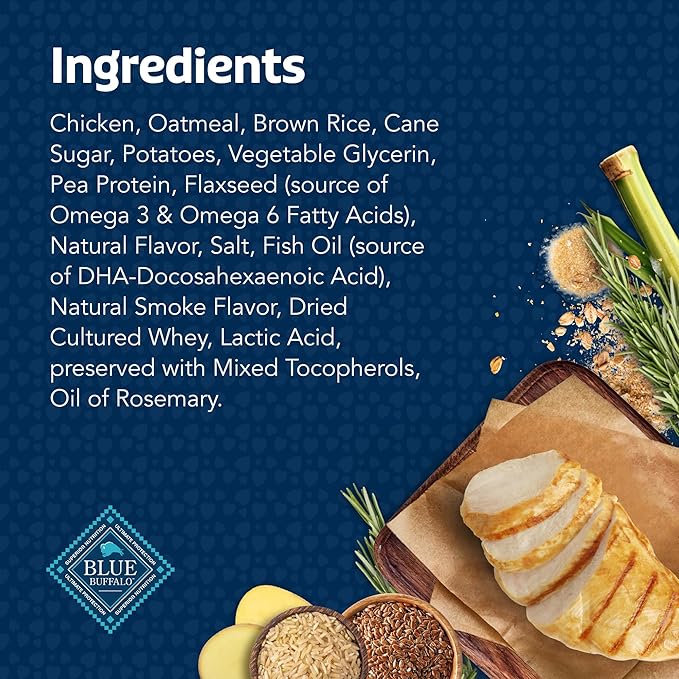 Blue Buffalo Bits Soft Dog Treats for Training, Made With Natural Ingredients & Enhanced with DHA, Chicken Recipe, 19-oz Bag