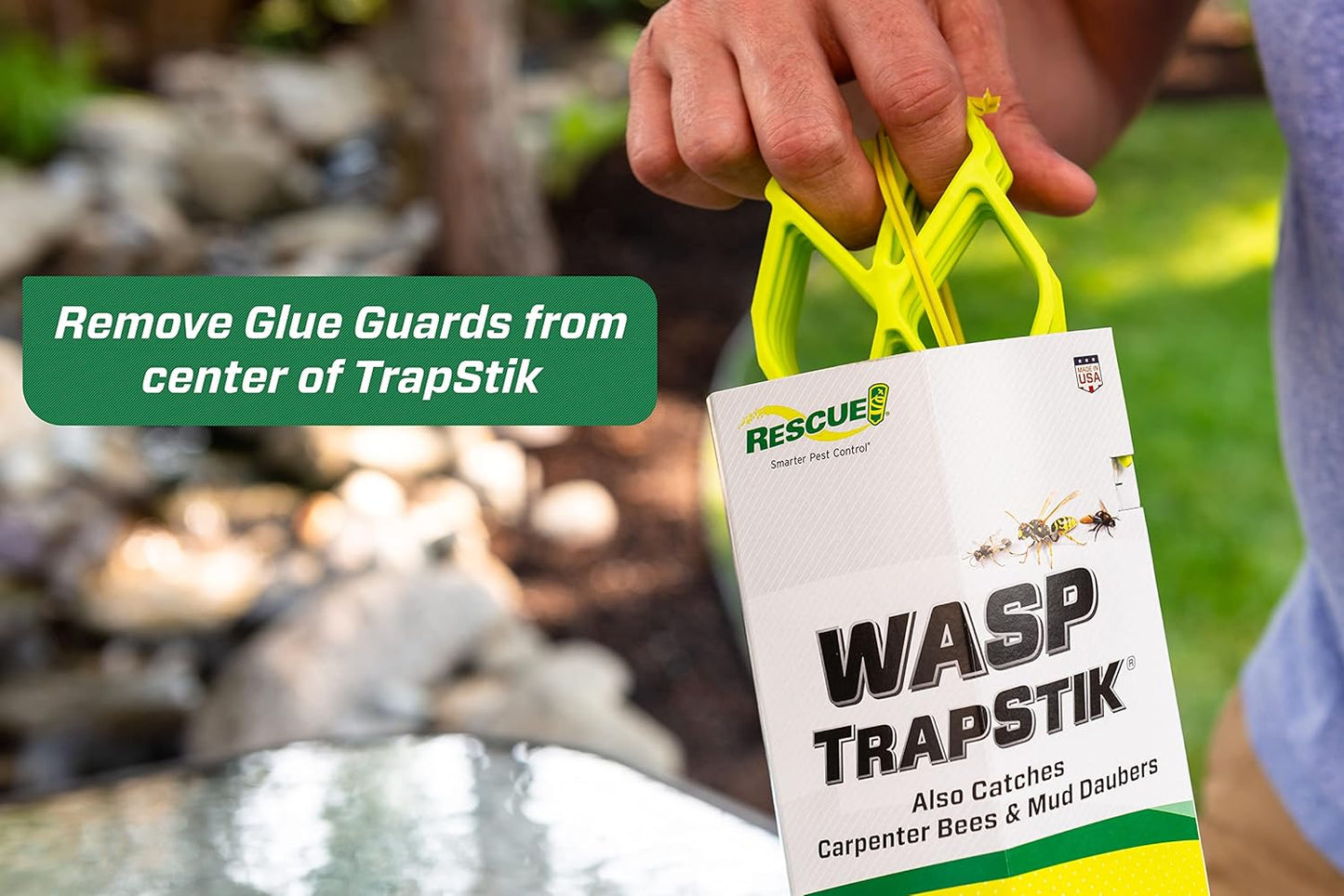 TrapStik for Wasps, Mud Daubers, Carpenter Bees – 2 Pack