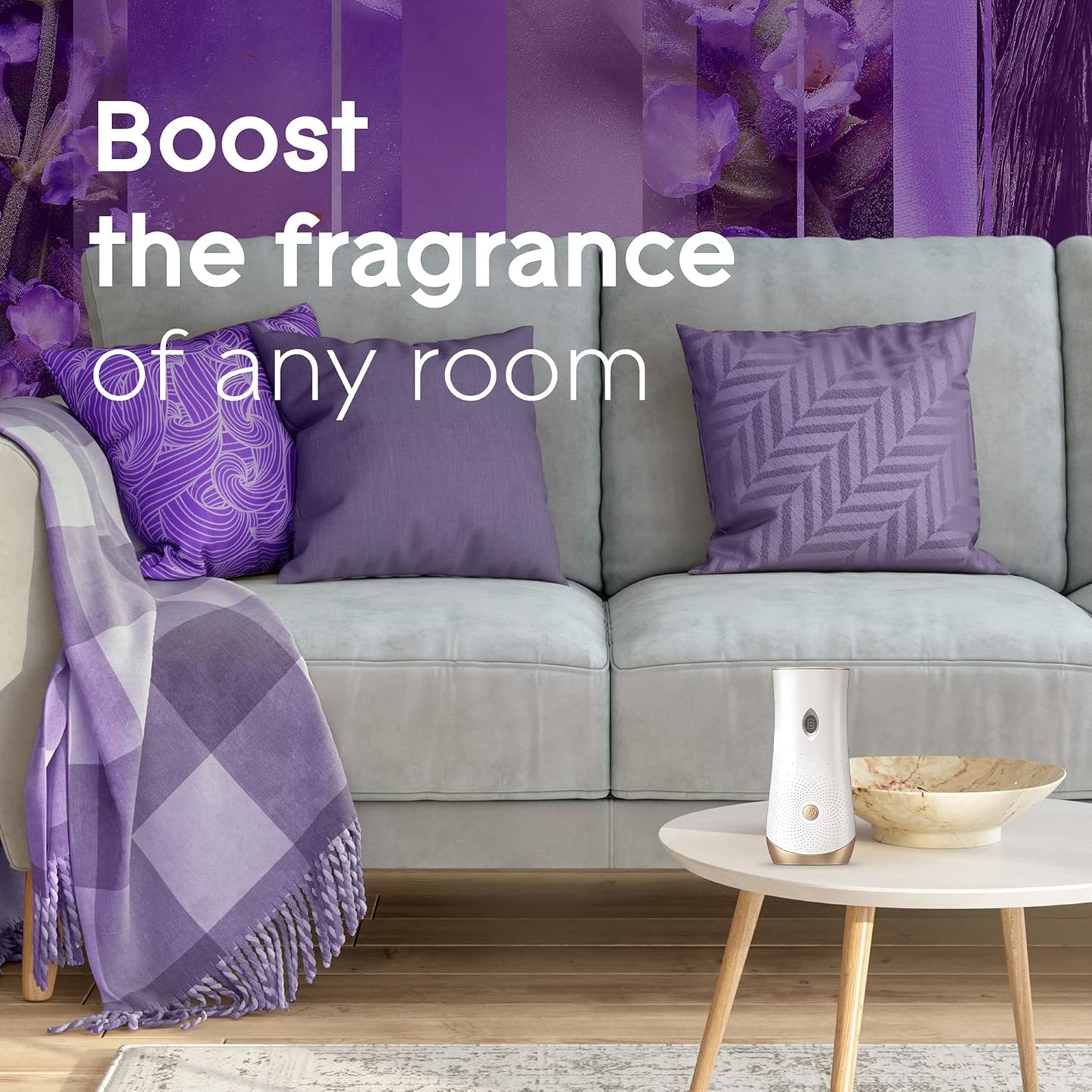 Glade Automatic Spray Refill, Air Freshener for Home and Bathroom, Lavender & Vanilla, 6.2 Oz, 2 Count