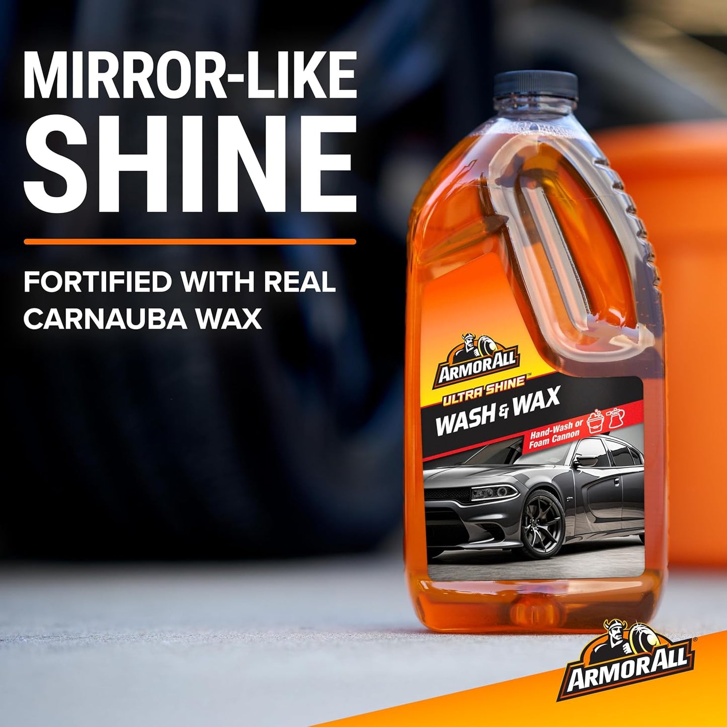 Armor All Ultra Shine Car Wash and Car Wax by Armor All, Cleaning Fluid for Cars, Trucks, Motorcycles, 64 Fl Oz Each