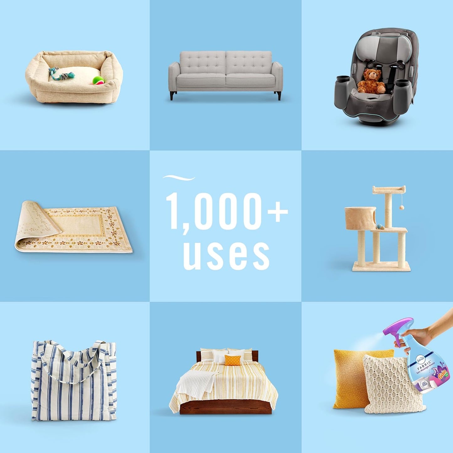 Odor-Fighting Fabric Refresher with Gain,Moonlight Breeze, 23.6 fl oz