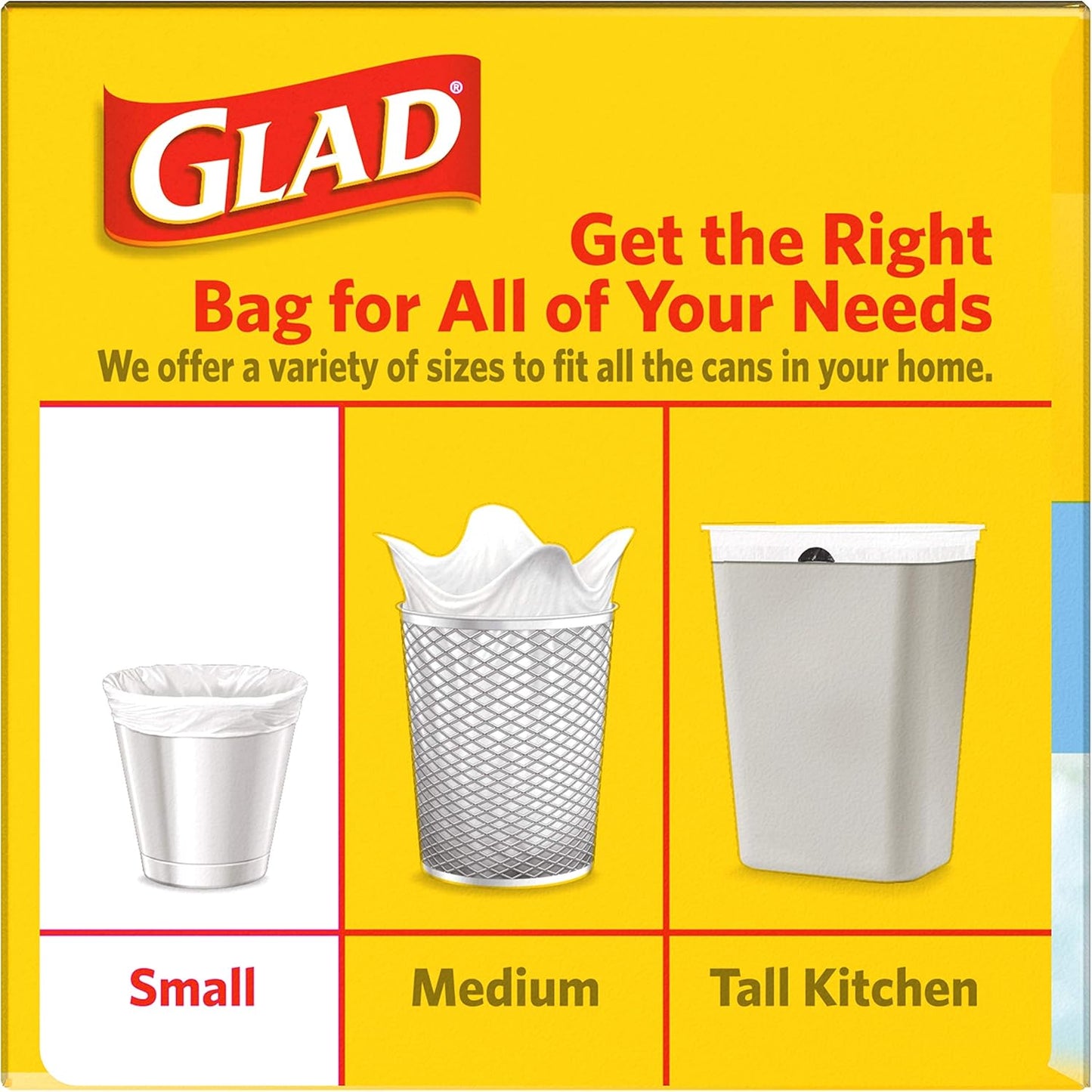 Glad Small Trash Bags 4 Gallon, Febreze Fresh Clean Garbage Bags, Odor Resistant with Quick Tie, 26 Count