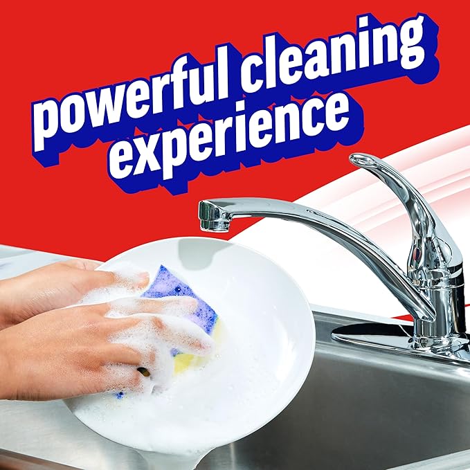 Ajax Ultra Liquid Dish Soap Vinegar and Lime Scent, Sparkling Clean Dishes, 90 fl oz Bottle