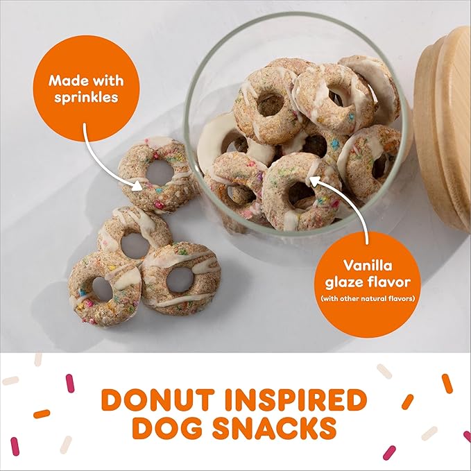Milk-Bone Dunkin' Vanilla Glaze Flavor Dog Biscuits with Other Natural Flavors, 8 oz Bag