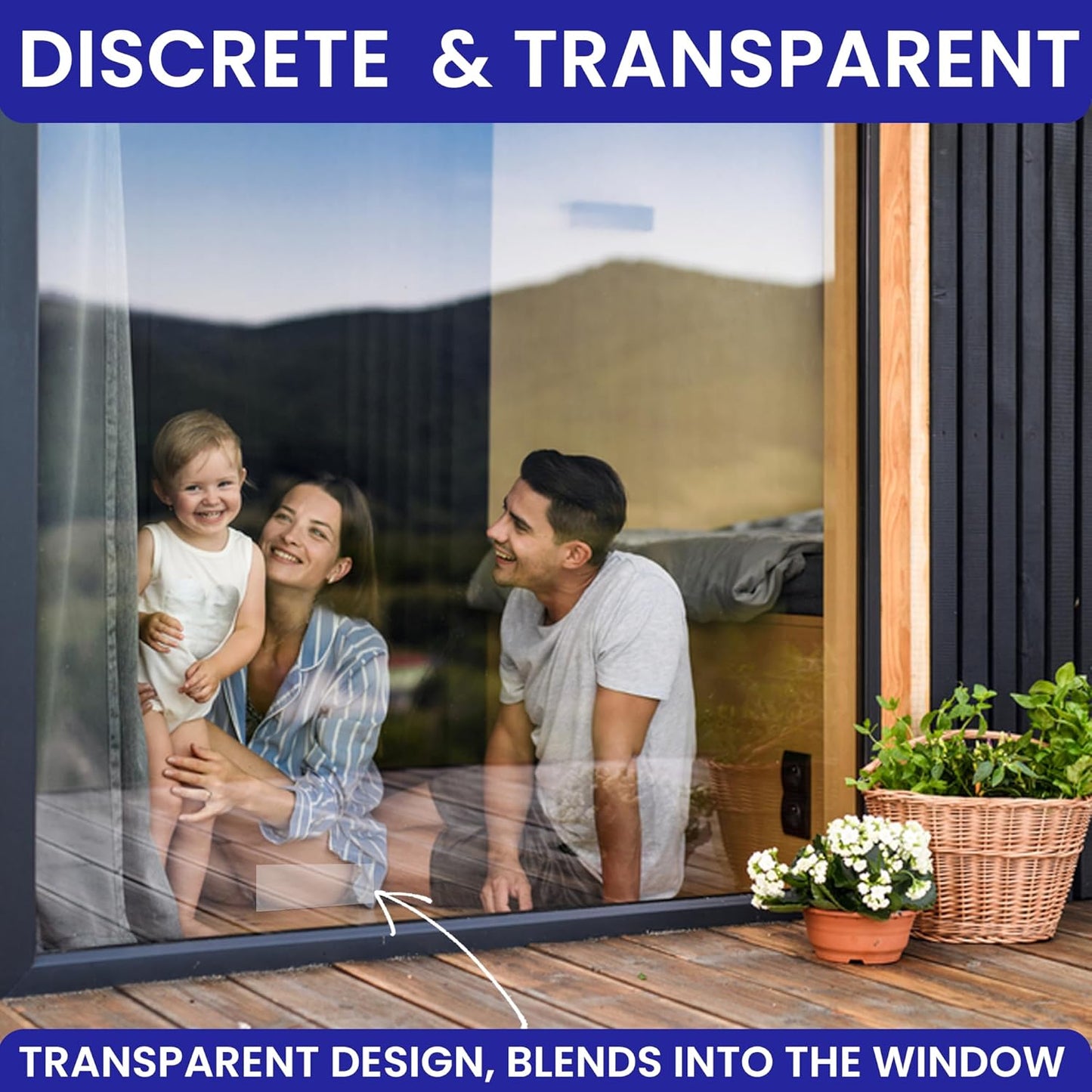 50 Window Fly Traps Sticky Non-Toxic Clear Fly Paper Indoor for Home. No Mess Flies Window Sticky Traps Bug Flies Strips Indoors. Fruit and Housefly Trap Indoor Flypaper Tape Gnat Catcher Killer