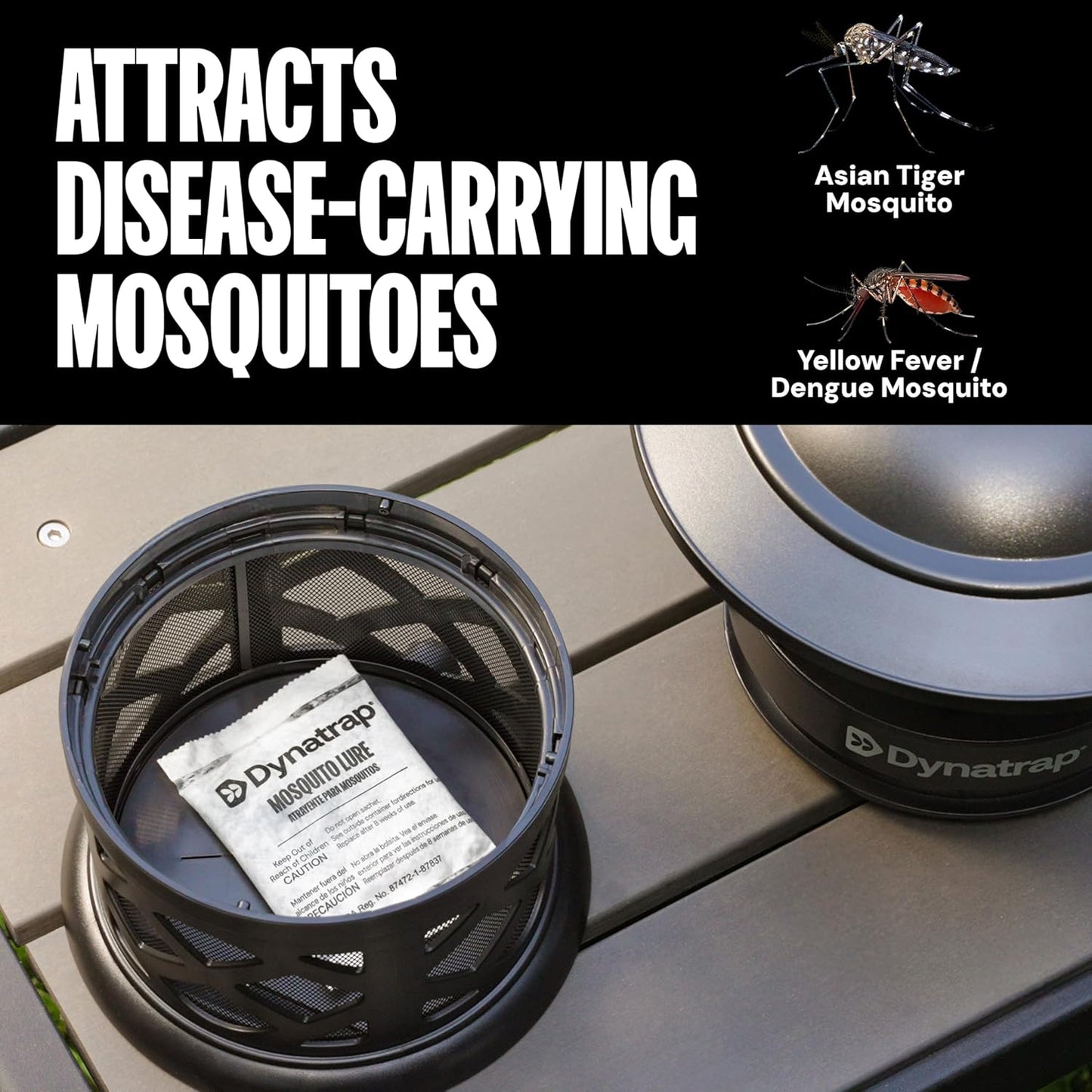 DynaTrap 100611 Atrakta Mosquito Lure Sachet for Any DynaTrap Insect Trap, Lasts 60 Days, Mosquito Trap Attractant